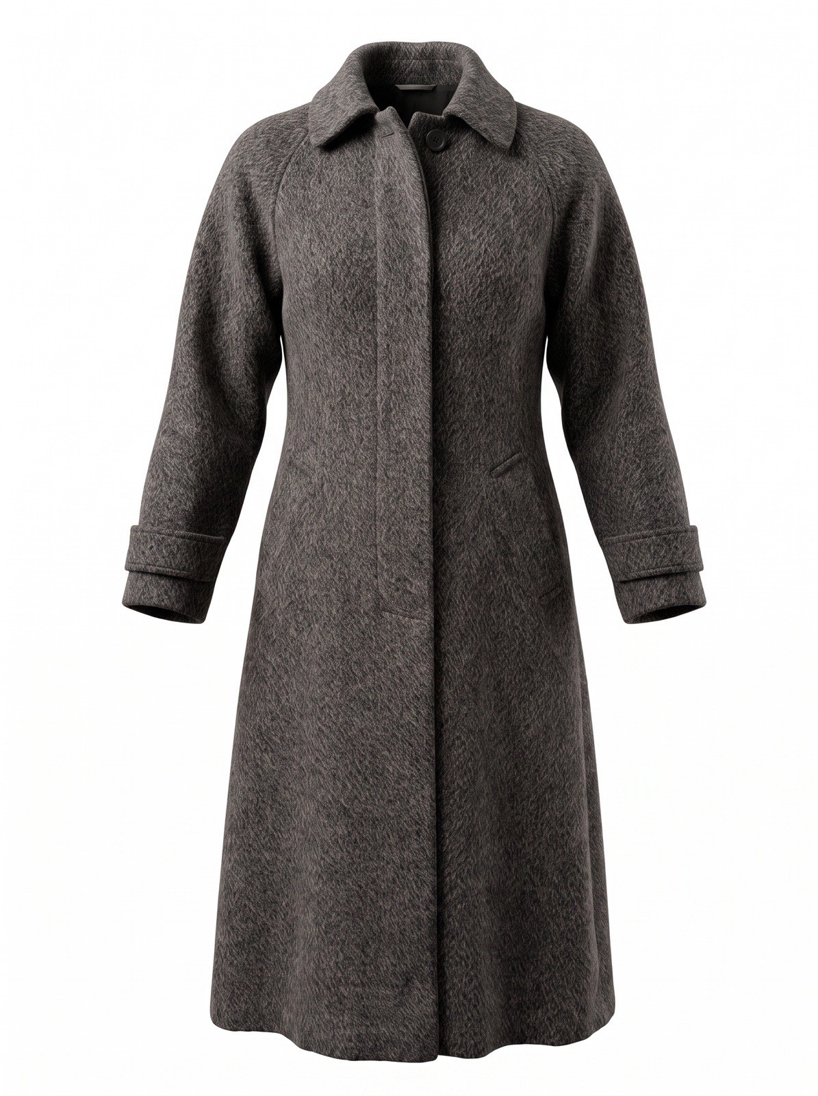 Vintage Central Park Coat Winter Wool Blend Charcoal Gray Women’s 4