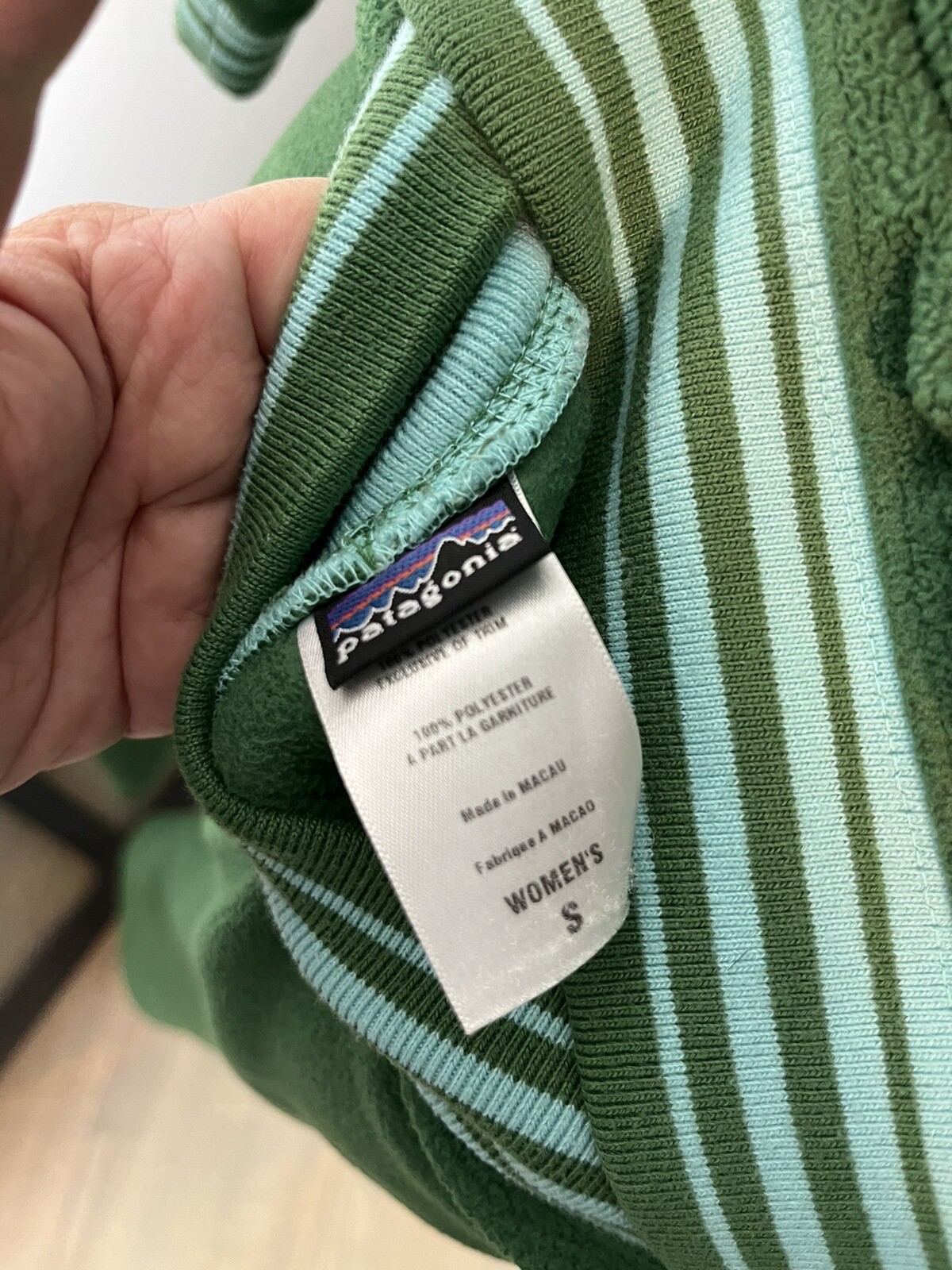Vintage Patagonia Rhythm Fleece Hoodie Pant Set Small Green Blue Y2K Rare HTF