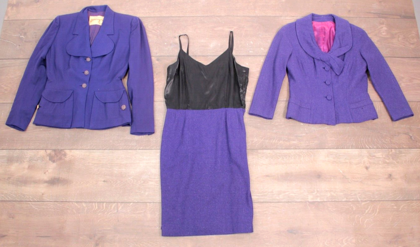 VTG Lot of 18 40s 50s AS IS Suits & Blazers Assorted Sizes & Colors 1940s 1950s