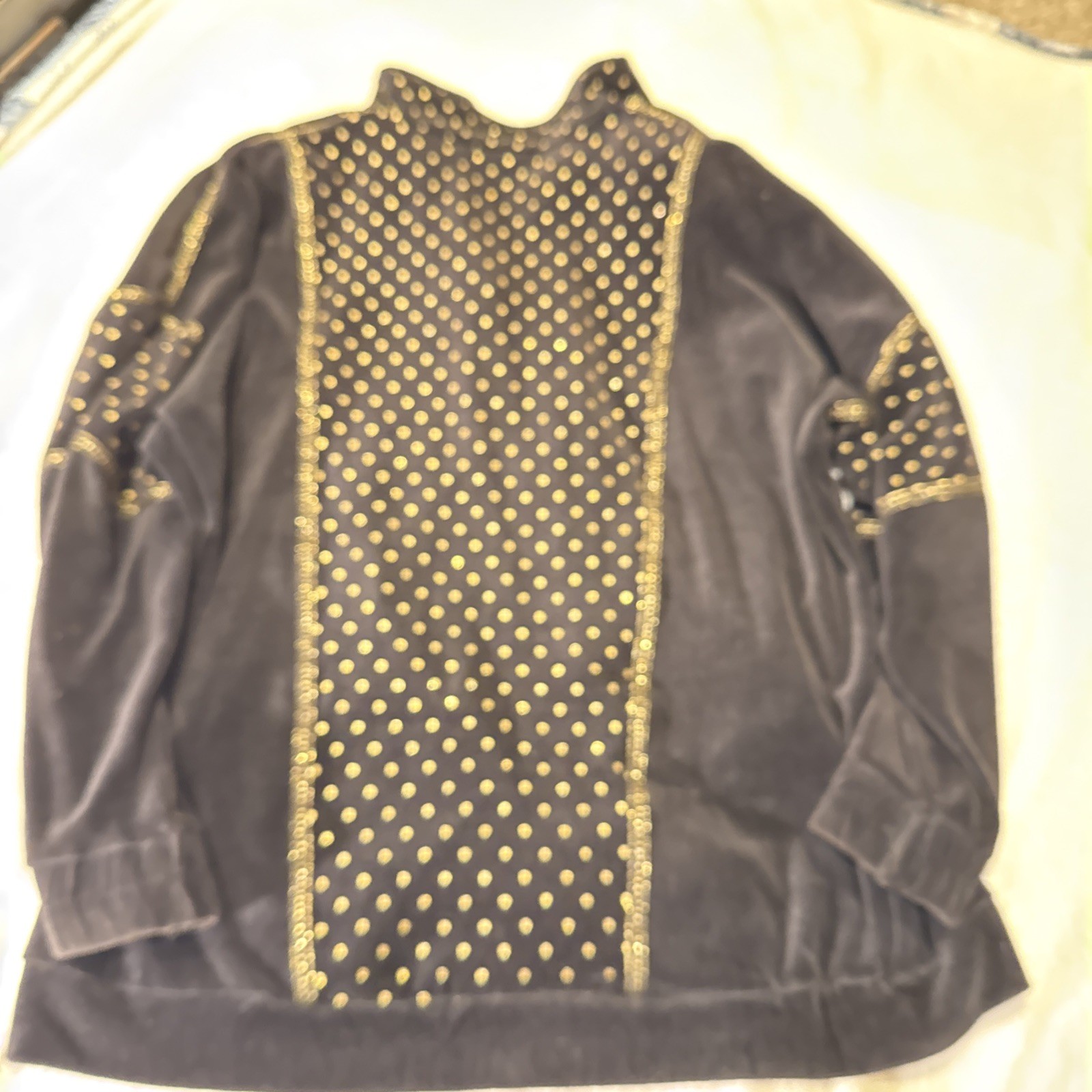 Vintage 90’s 80’s Rafael Women’s Large Black Velvet Jacket (0125)