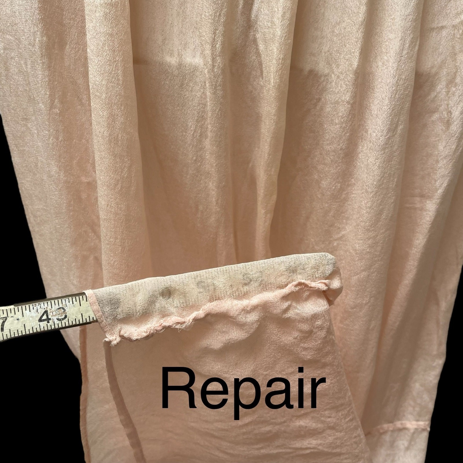 Gossamer Silk & Lace Pink Flapper Slip 1920’s Sheer Art Deco Lingerie Vintage A