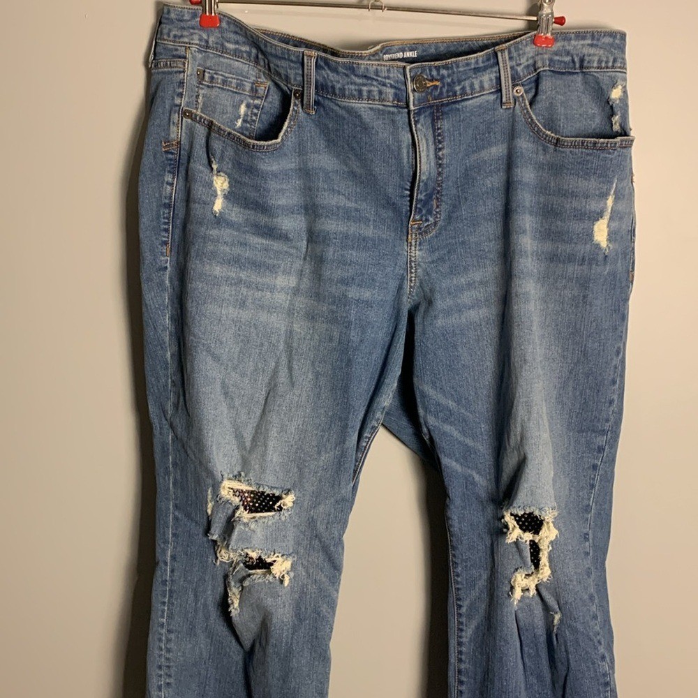 Torrid Perfect Boyfriend Ankle Vintage Stretch Mid-Rise Jean 22R