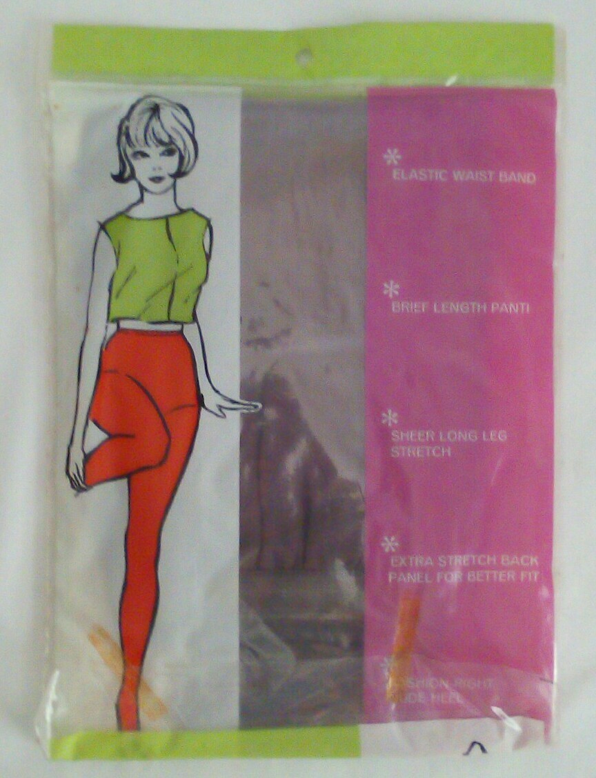 CLING-FIT Pantyhose Sheer tights VTG NOS Seamless Nylon SLATE Gray Avg 5’4″-5’7″