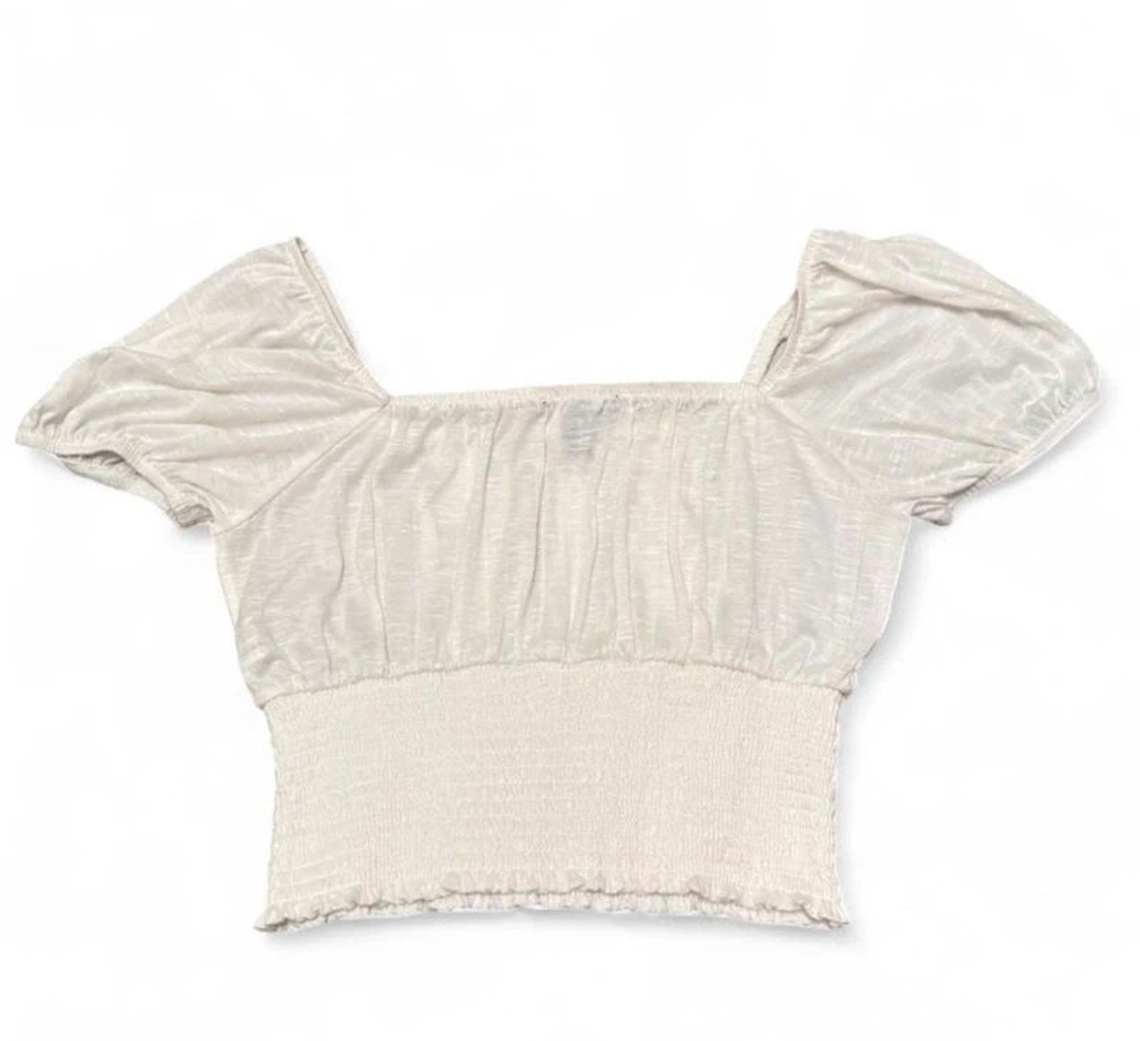 Forever 21 White Puff Sleeve Top