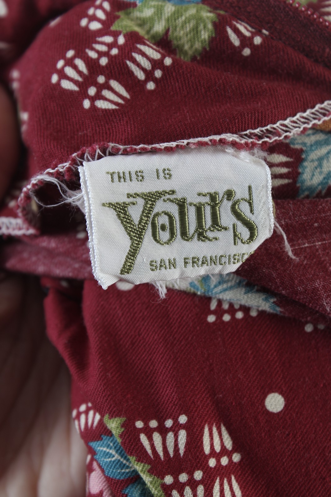 Vtg 70s This Is Your Prairie Dress San Francisco Hippy Calico Cottage Peasant