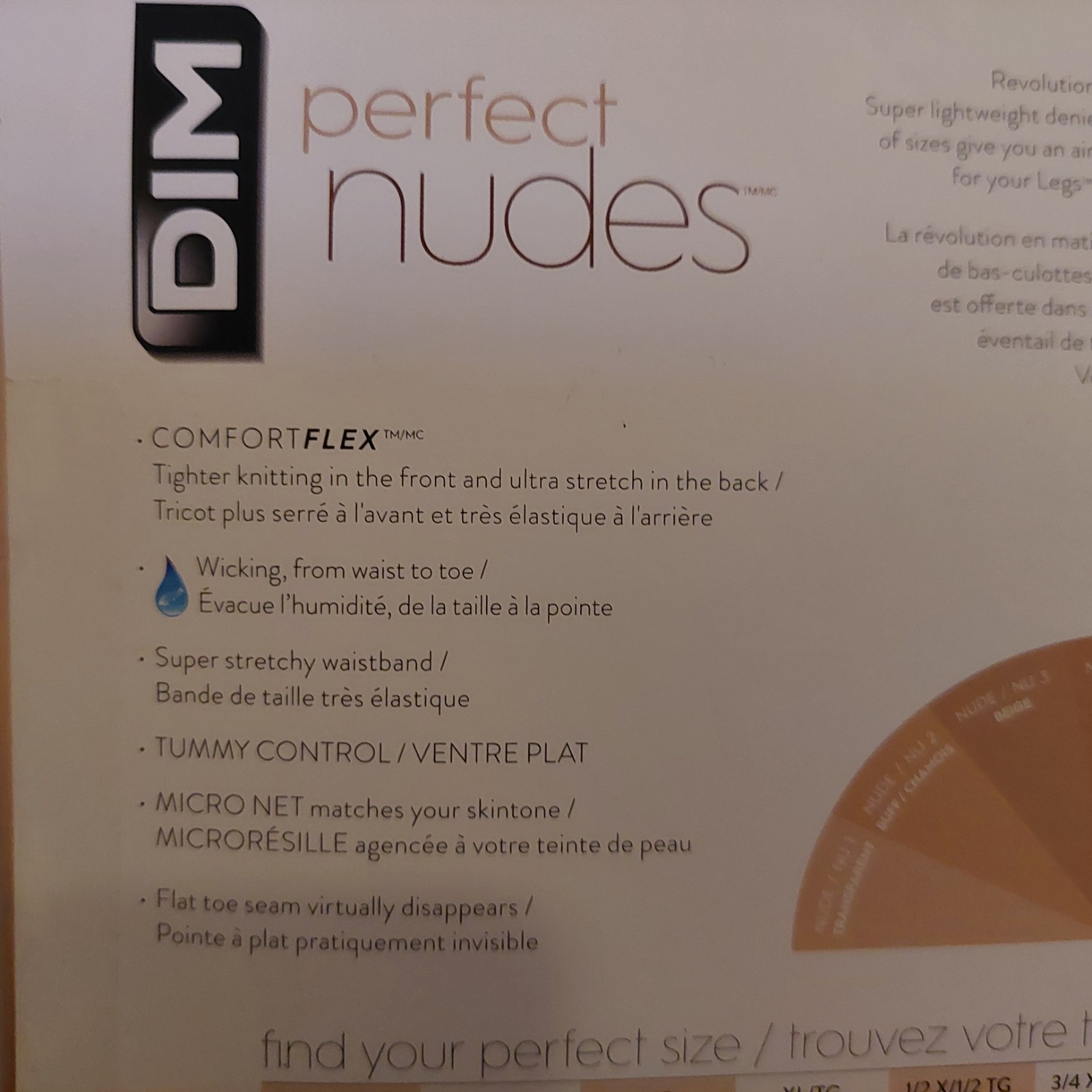 Vintage Pantyhose Dim Perfect Nudes Color Nude 2 Size Large BDR1