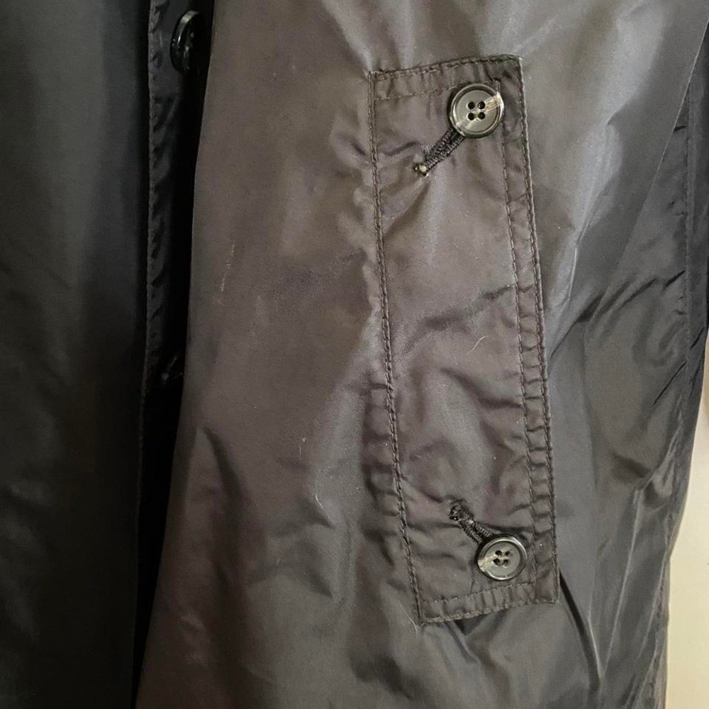 Fleet Street 1980’s black windbreaker trench coat