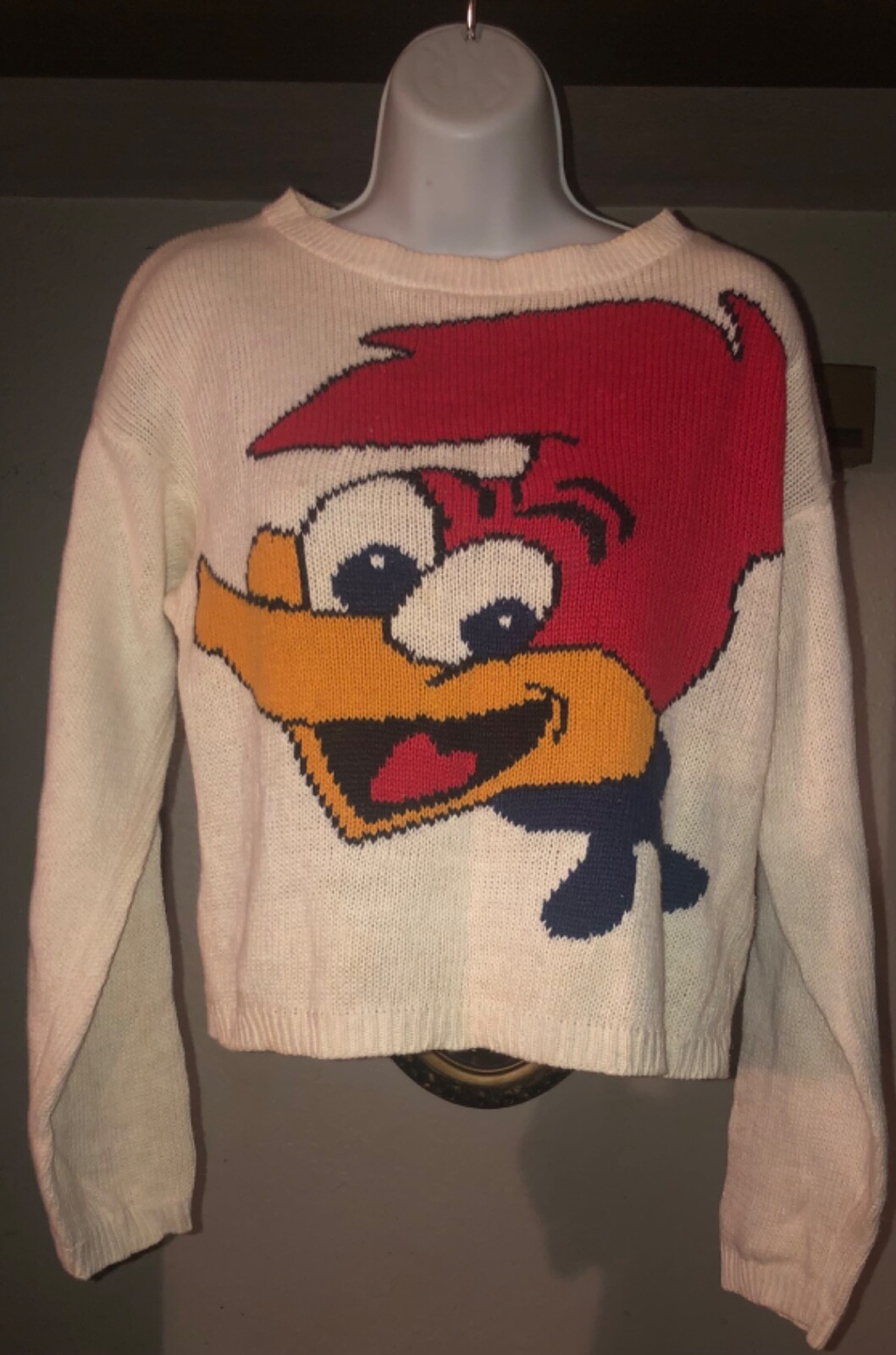 Vintage 89s Woody Woodpecker sweater Women’s Size S 100% cotton Tomboy
