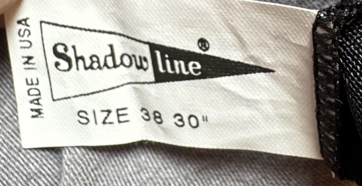 VTG Shadowline Women’s Full Length Black Slip Size 38 X 30” Long Original Tags