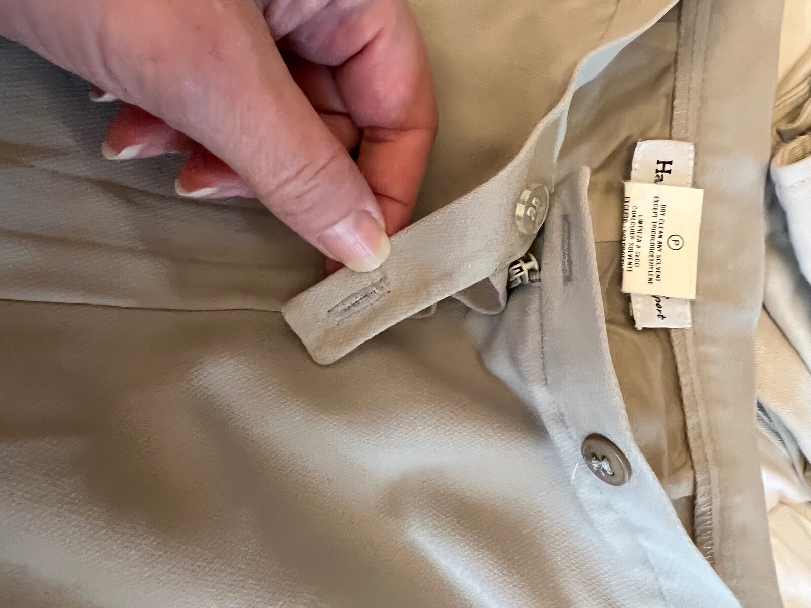 WP7-Harve Benard Sport VINTAGE 90’S WOMENS BEIGE LINED DRESS PANTS. 14TALL.