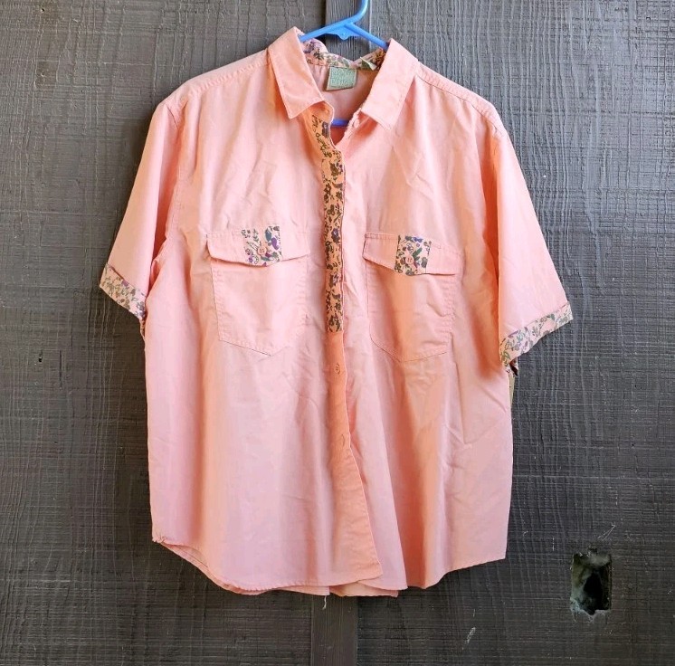 Vintage 1980’s Golden Wings Womens Blouse Made In USA Size 22W