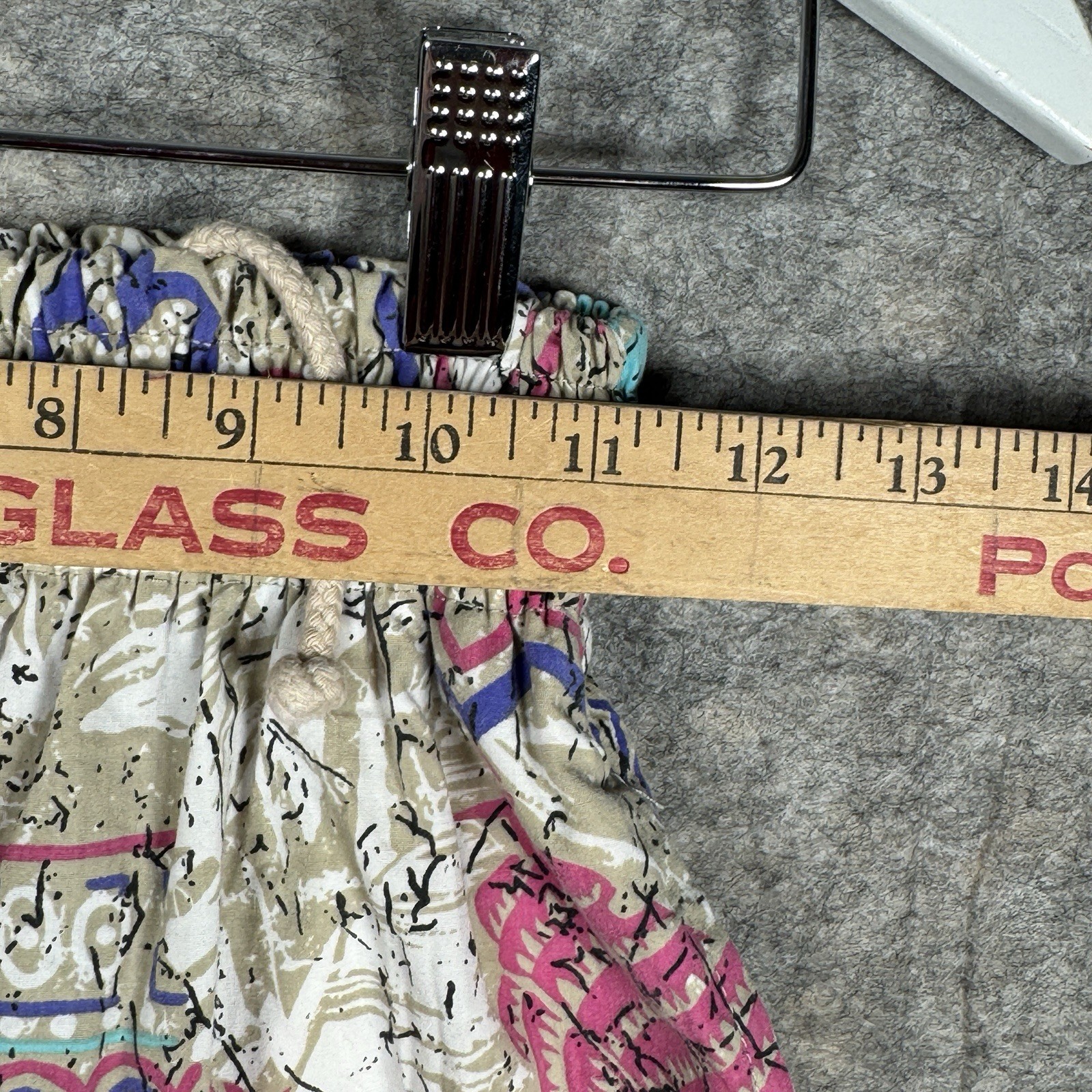 Vintage 80s Womens Sportego High Rise Elastic Waist All Over Pattern Shorts Sz M