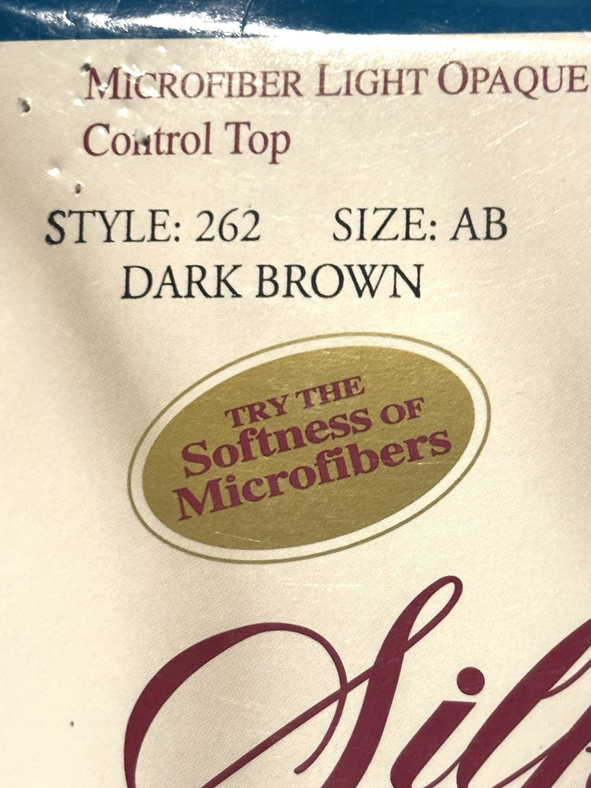 Hanes Silk Reflections Soft Touch Opaques Style 262 Dark Brown SZ AB Control NEW