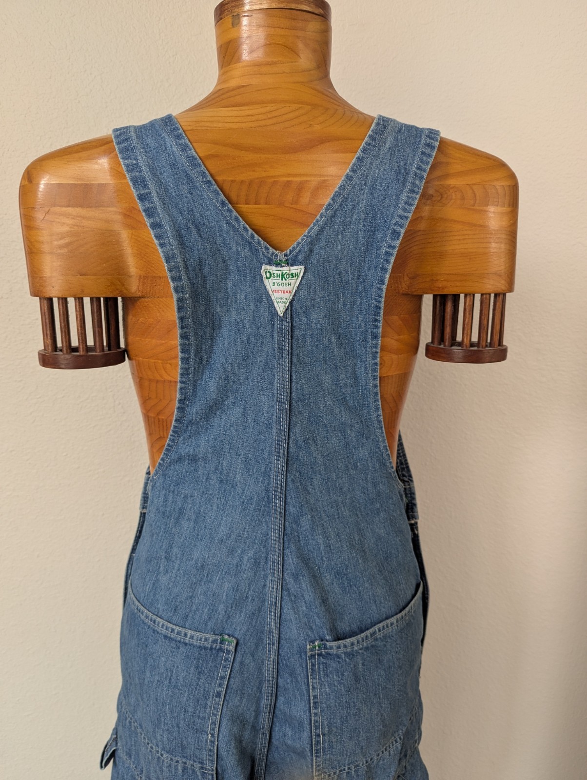 Vintage 70’s Oshkosh B’Gosh Vestback Union Made Sanforized Overalls Size S