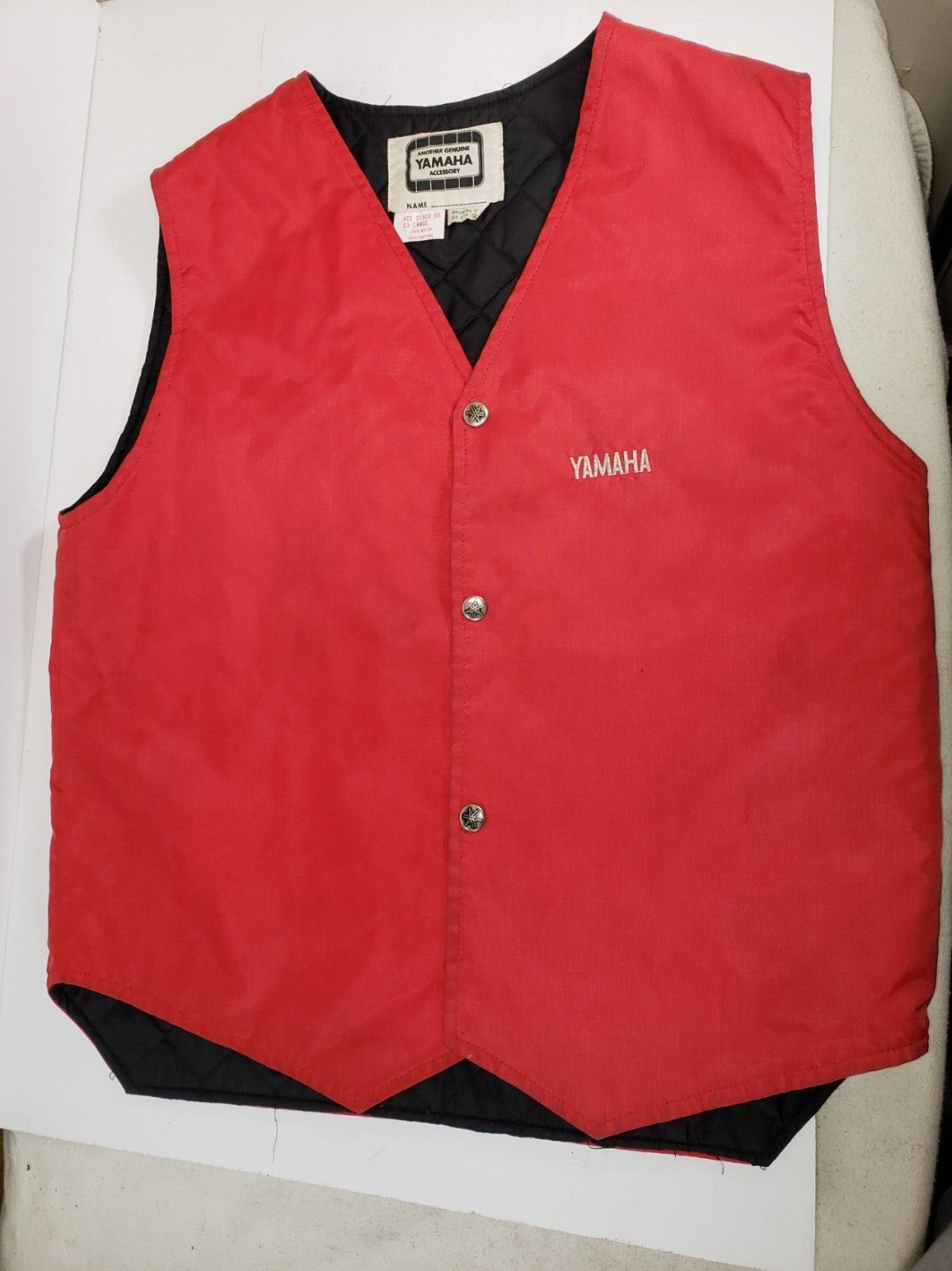 Vintage Size Large Men’s Genuine Yamaha Salesman Dealership Vest