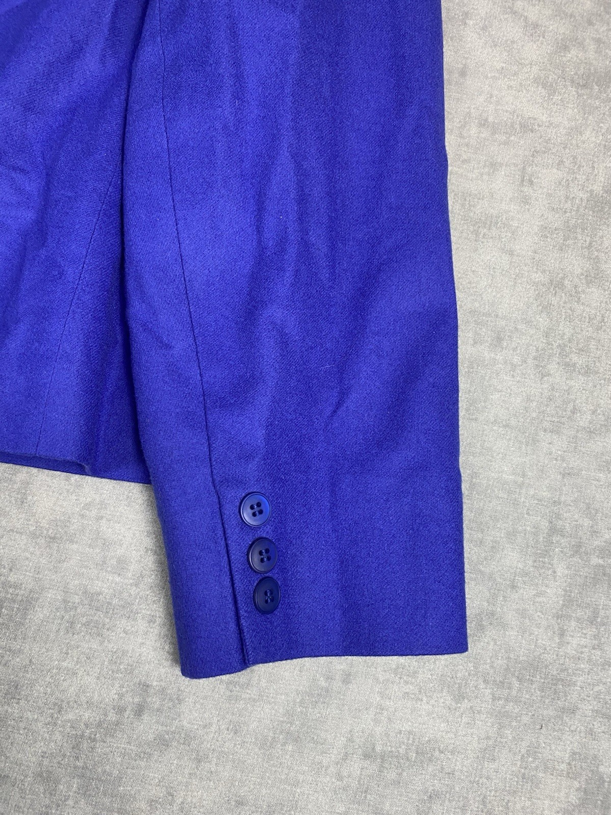 Pendleton Womens Blazer 20W Blue Virgin Wool USA One Button Jacket