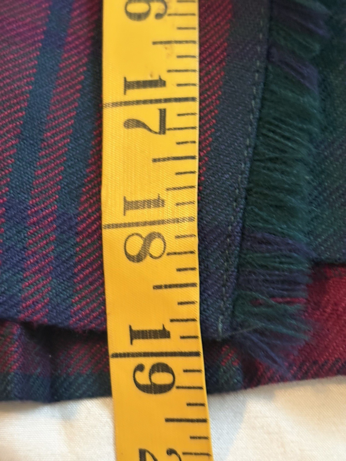 Vtg James Pringle Weavers Inverness Scotland Wool Tartan Kilt Academia Skirt 16