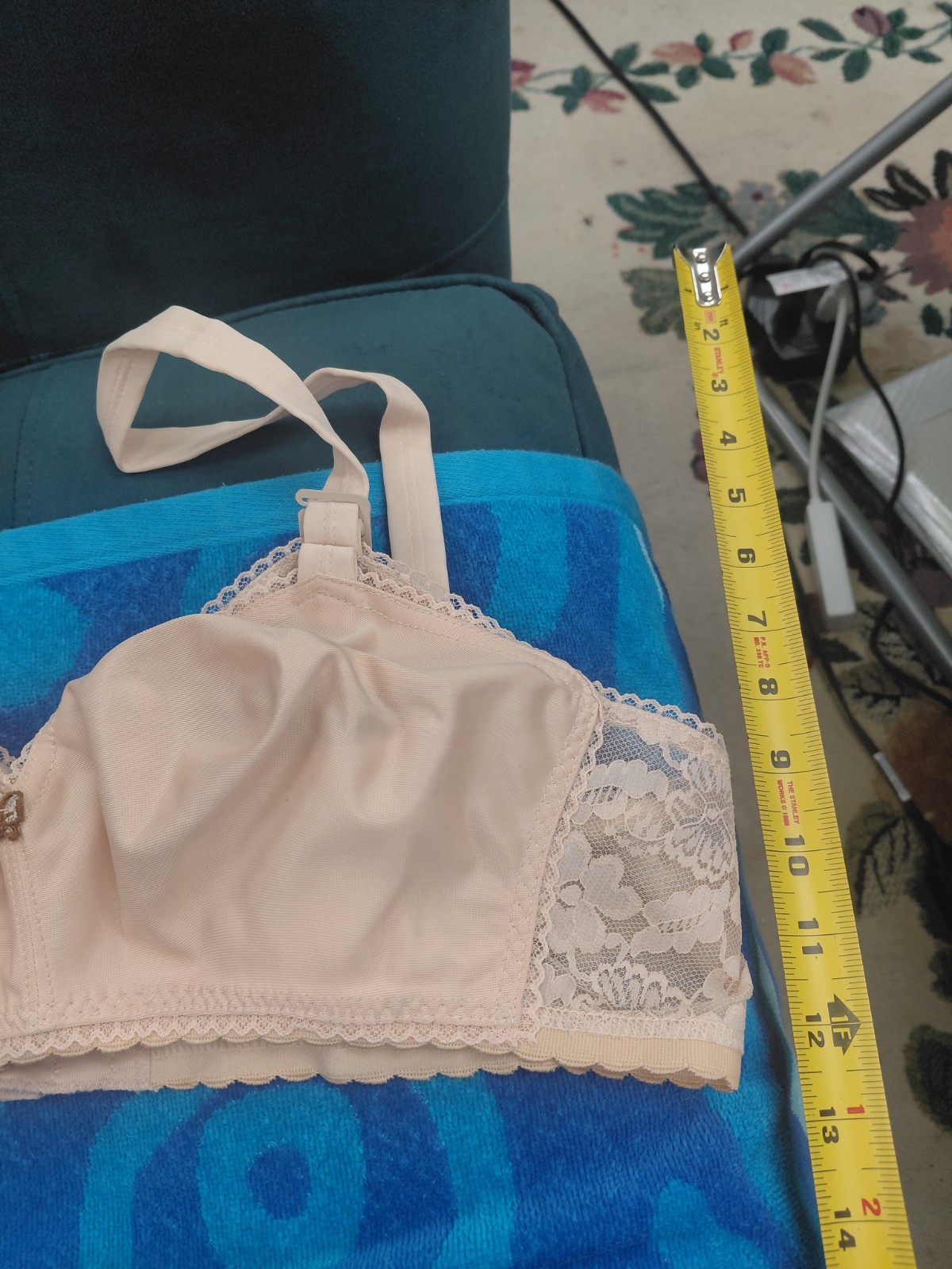 Vintage Lady Cameo Lingerie Bra Size 36D