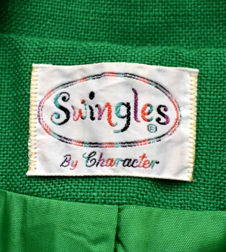 60s Swingles Blazer Suit Jacket Career Preppy Academia Old Money VTG 1960s Green