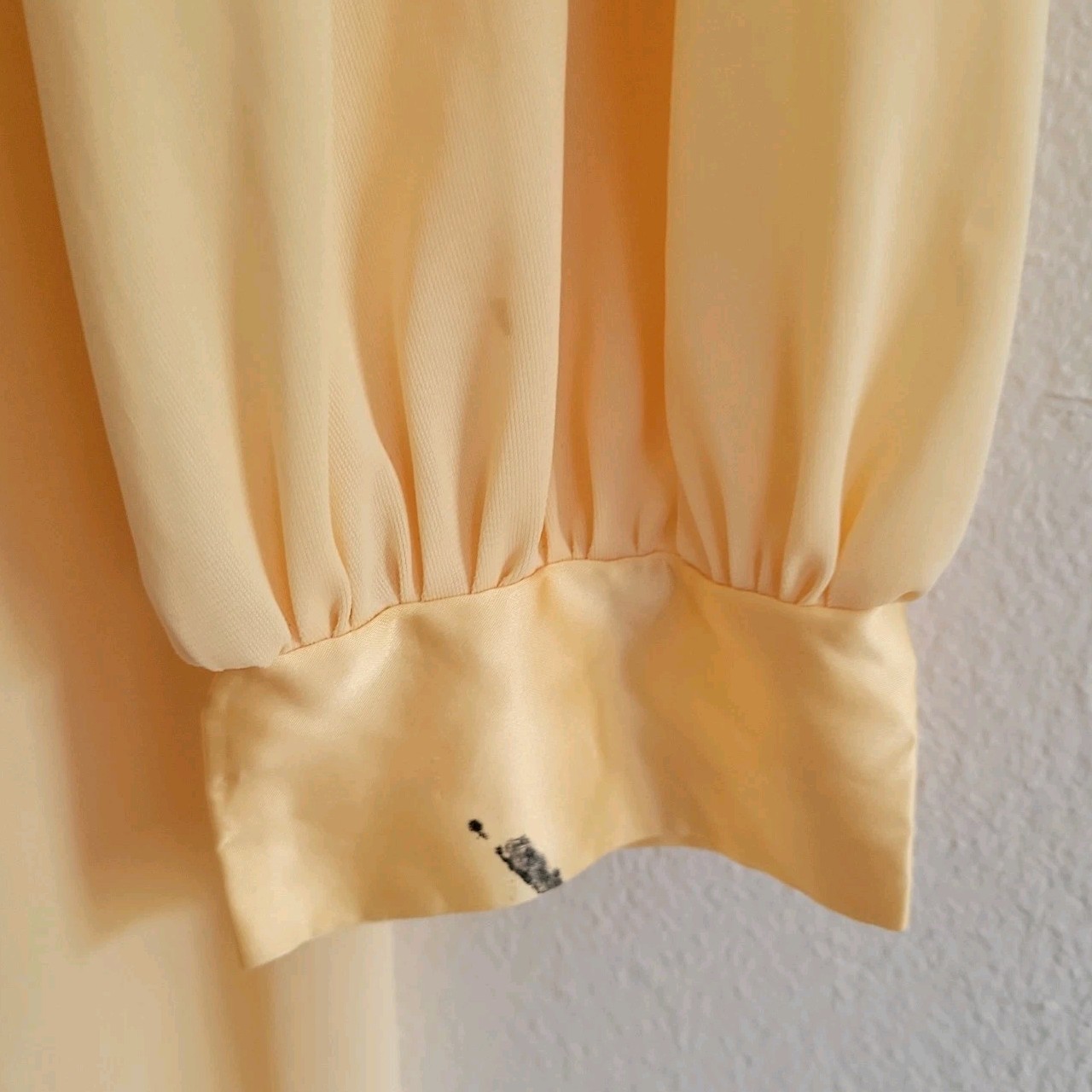 Vintage 60s Gossard Artemis Nylon Penoir Two Piece Small Pale Yellow Boudoir