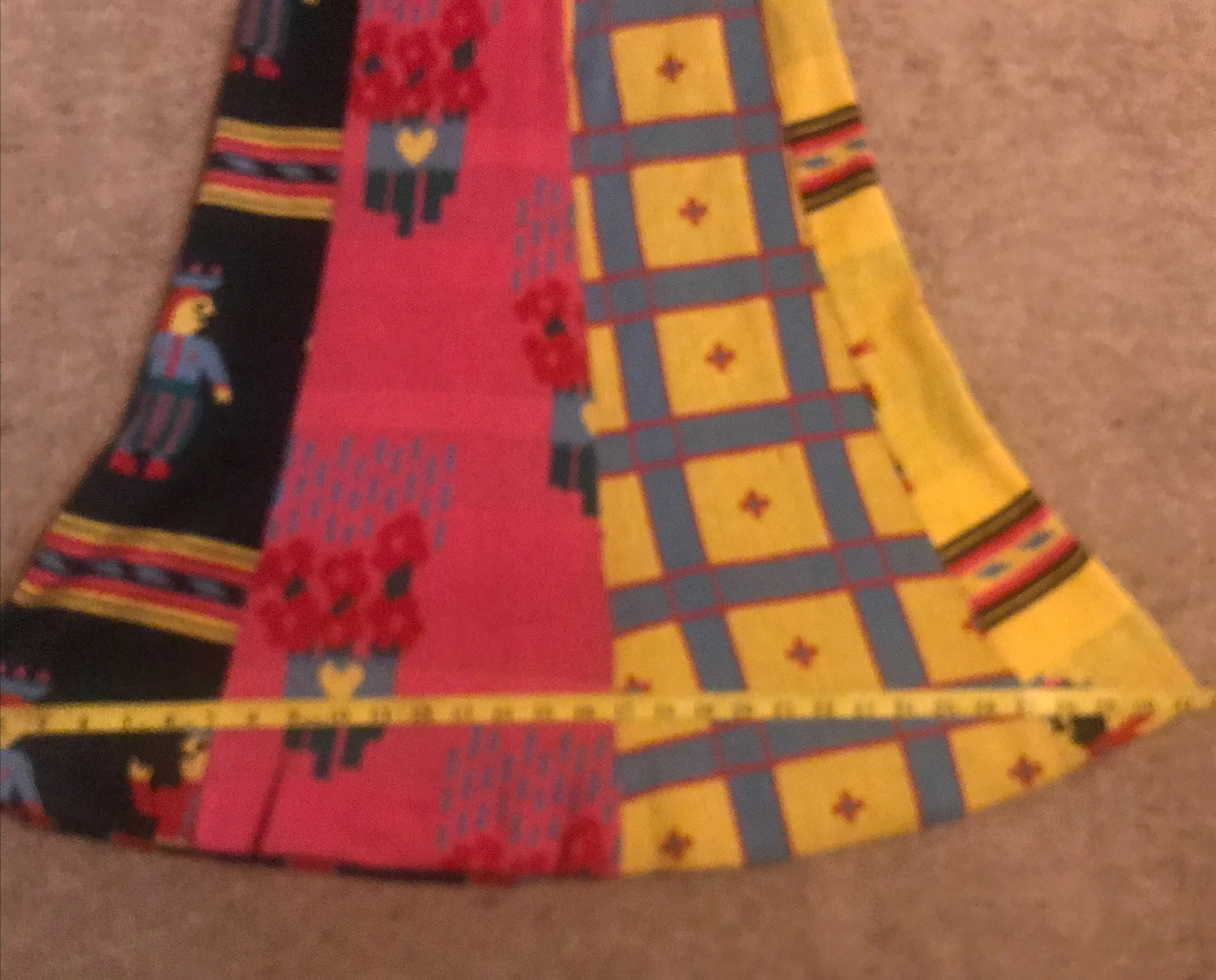 1971 ALLEY CAT Betsey Johnson Mid Lgth Knit Skirt Size 5/6 Vintage HappyFamily