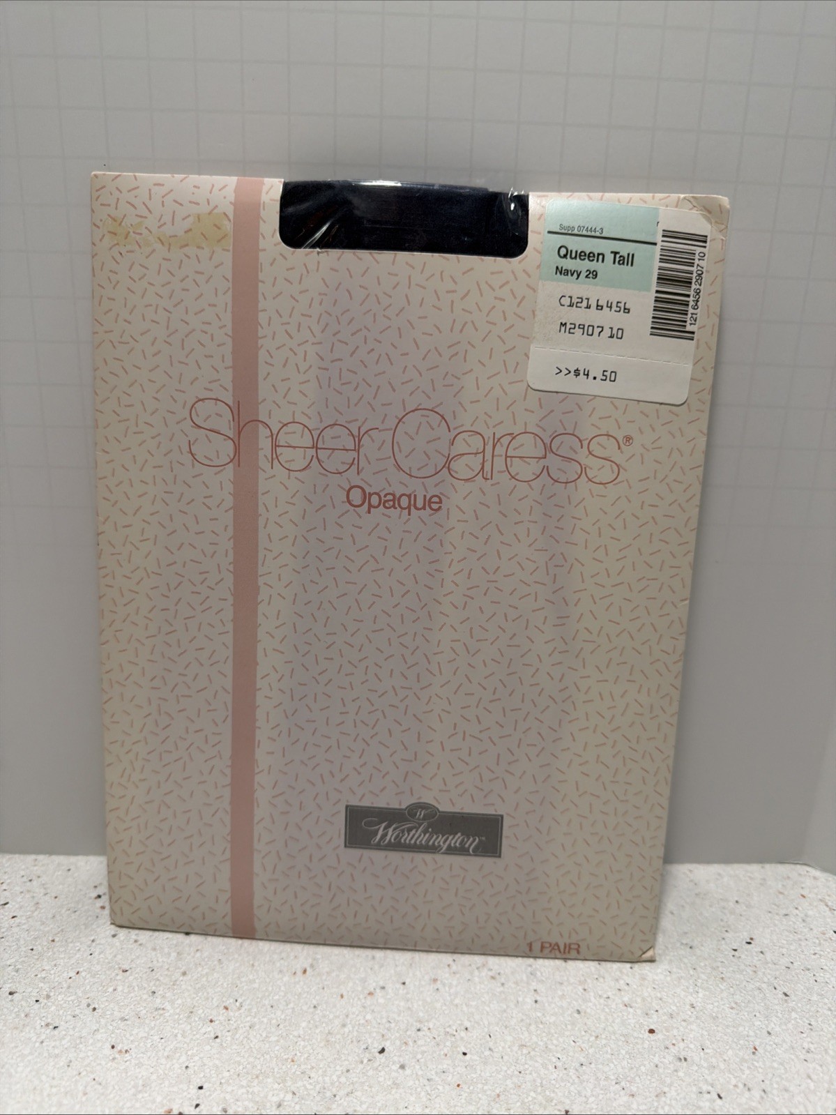 Sheer Caress Queen Tall Navy 29 Pantyhose