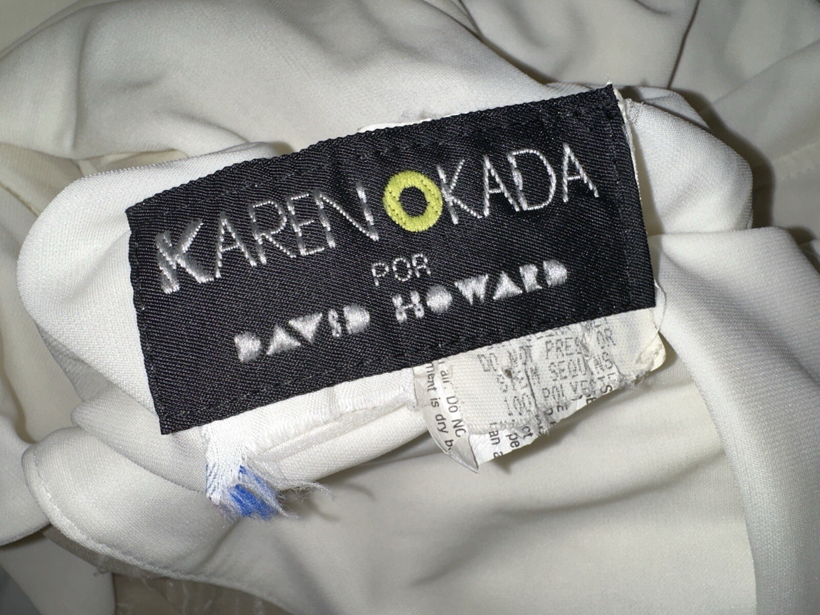 VINTAGE wedding Karen Okada By David Howard Lace Womens white Dress M