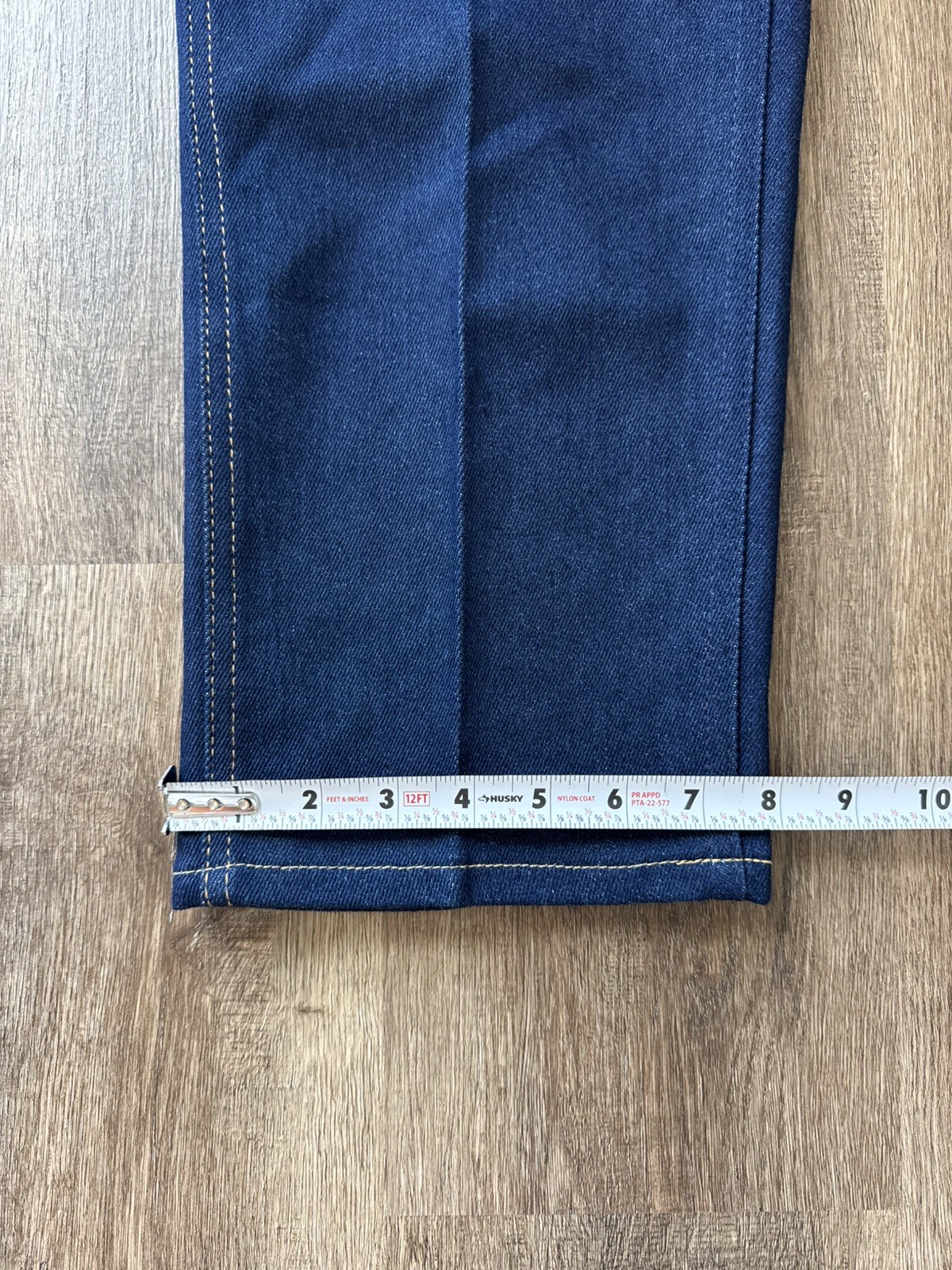 Vtg 70s 80s Lee Riders Jeans Dark Wash High Rise Talon 42 Creased USA Made Sz 18