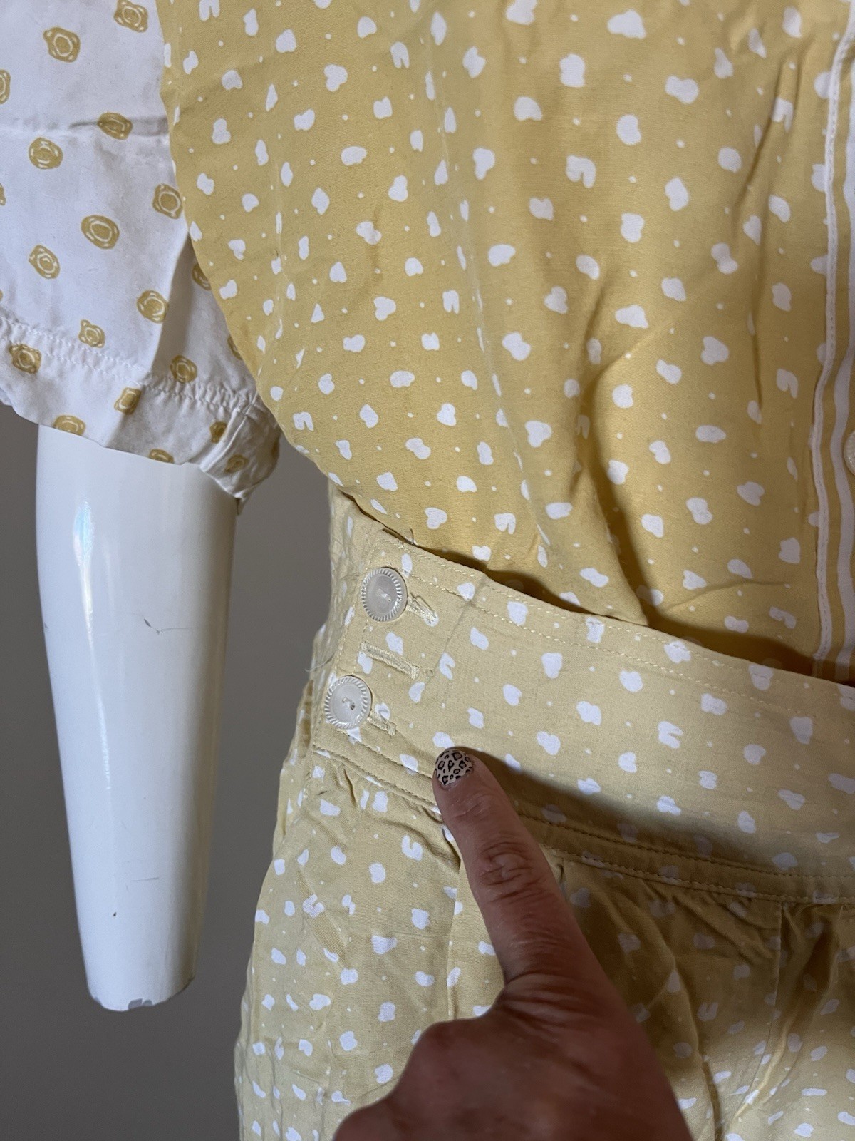 Vtg Counterparts 2pc 80s 90s Outfit Pants & Shirt Womens Sz 14 Retro Print Style