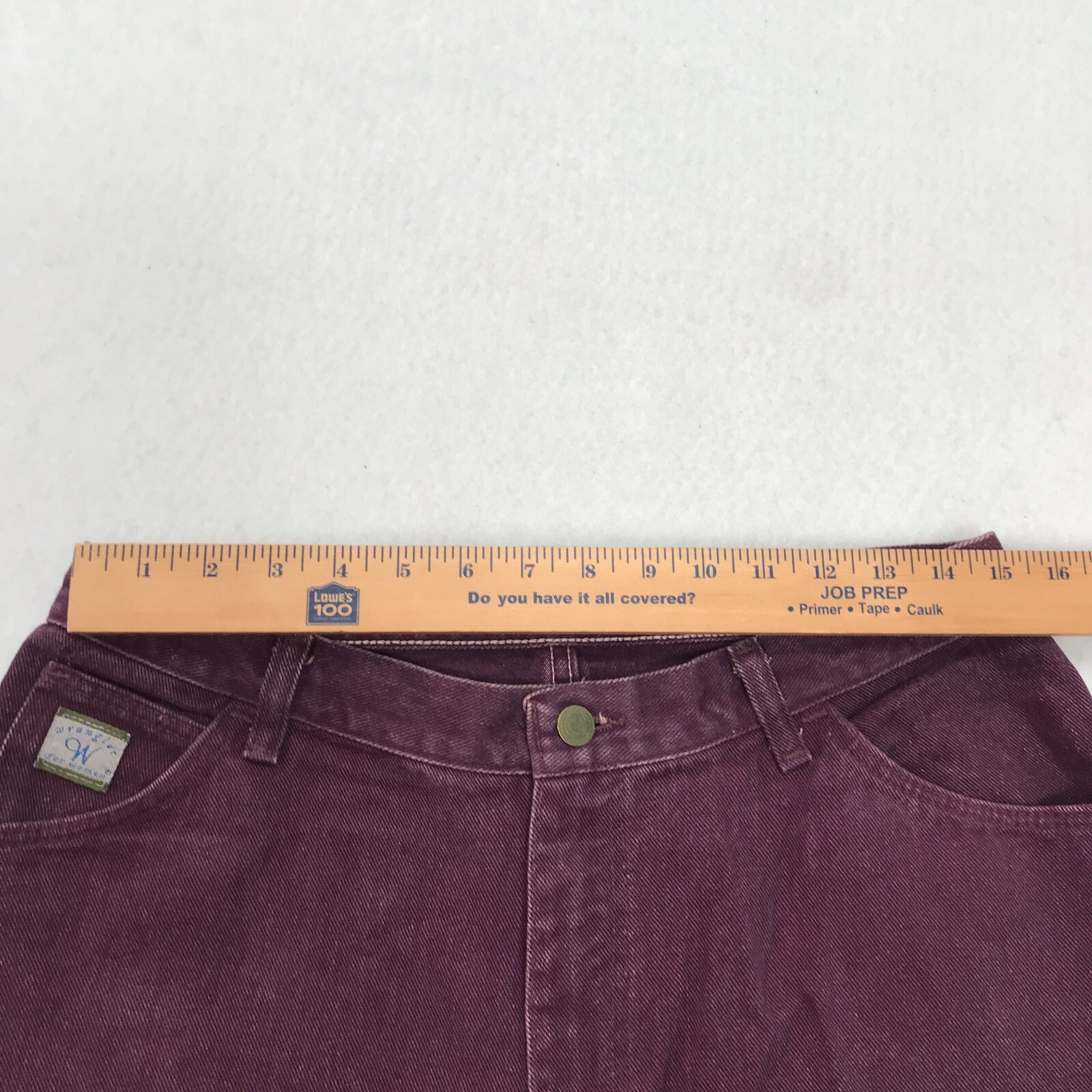 Vintage Wrangler For Her Jeans Womens 16 (30×28.5) Purple Faded Mom Tapered USA
