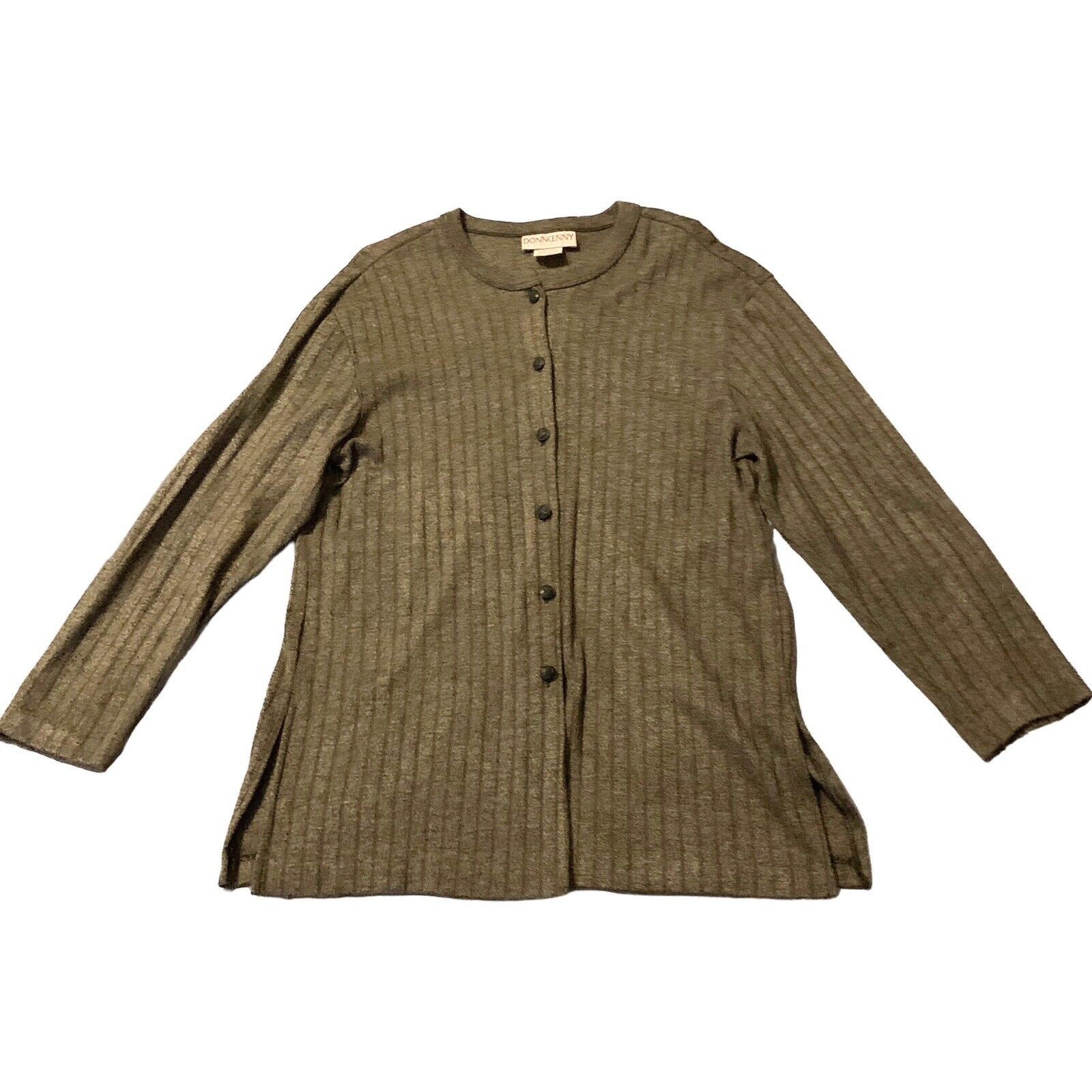 Vintage DonnKenny Sweater & Skirt (2-pc) Set MED Bronze Shimmer Soft Acrylic USA