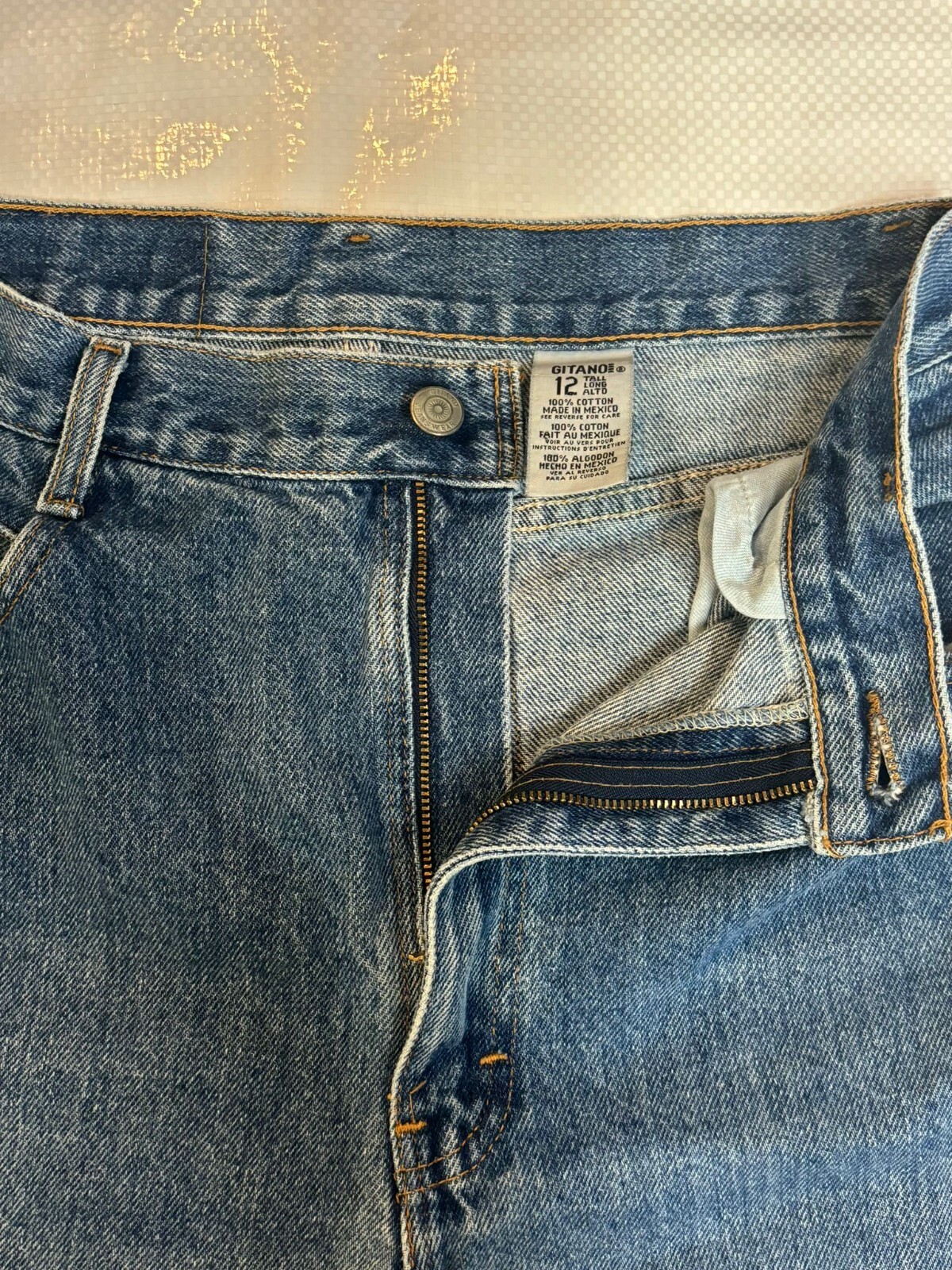Gitano 90’s mom jeans high waisted 100% Cotton size 12/tall