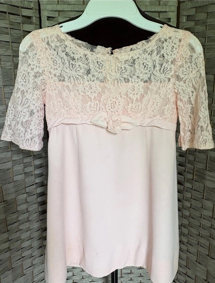 50’s Vintage PINK BROCADE TAILORED Cocktail SHEATH DRESS – XS