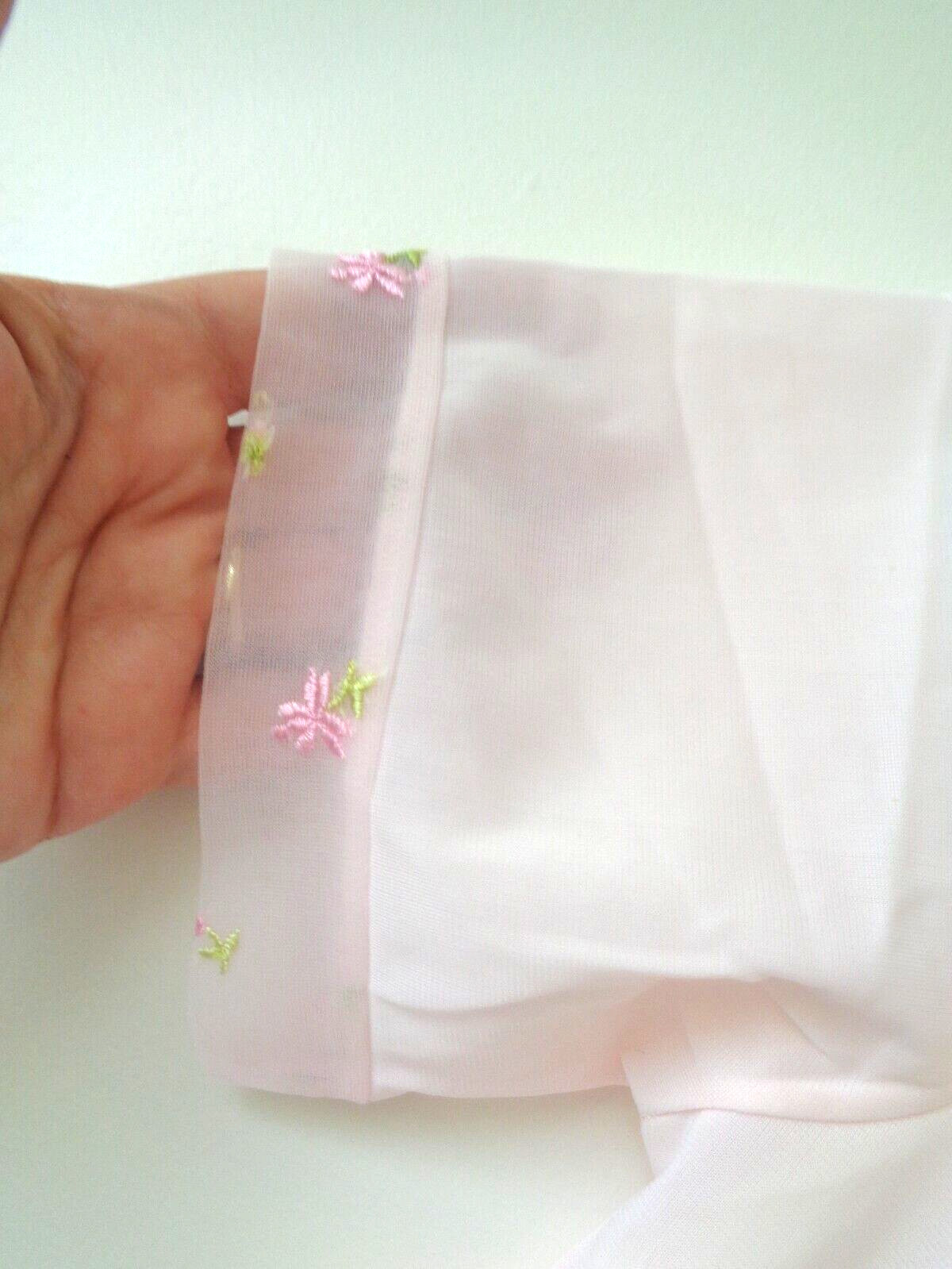 VINTAGE DUTCHMAID NYLON PINK NIGHTGOWN SIZE 14 MADE IN EPHRATA PA USA