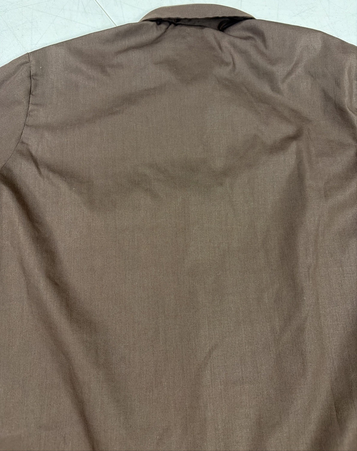 Lady Manhattan 1970’s ¾ Sleeve Button-Up Blouse Brown Size 16