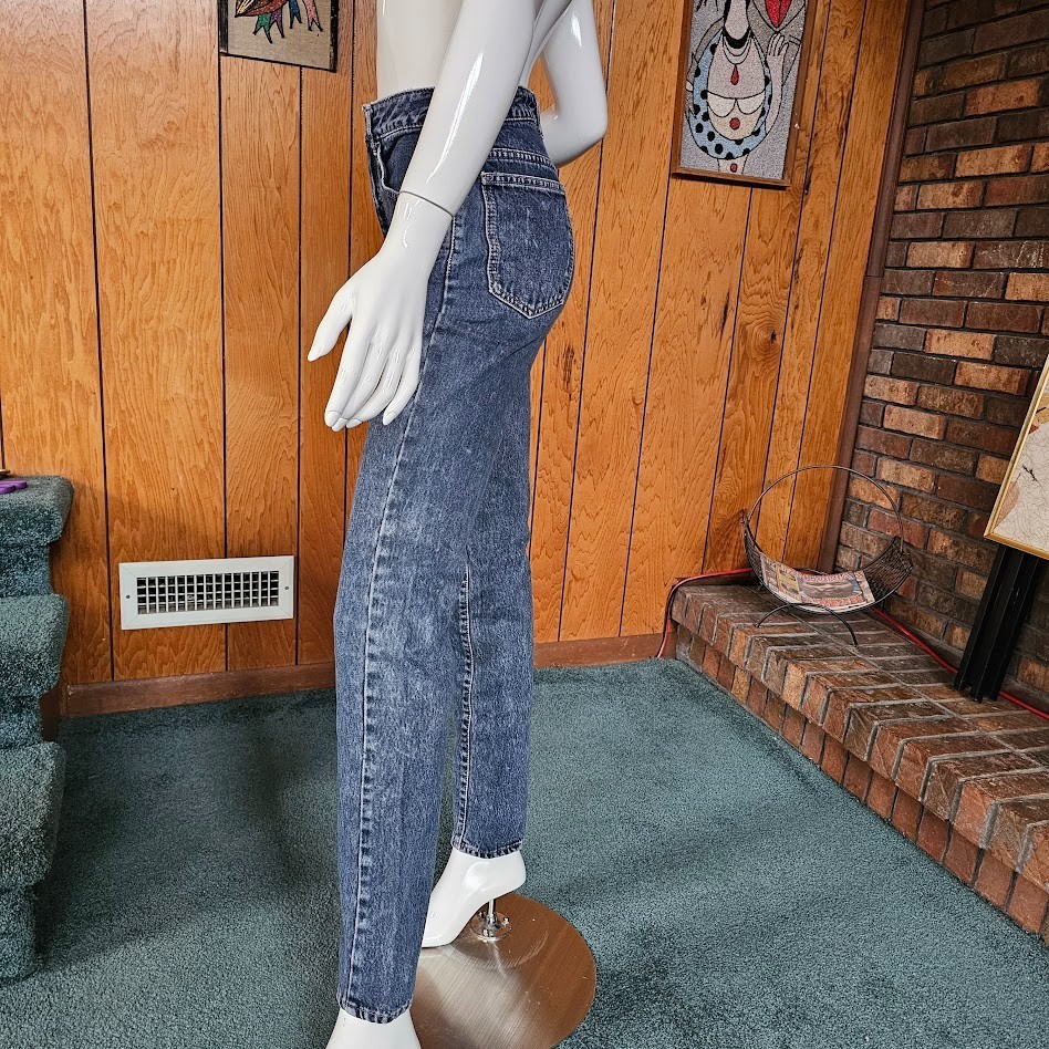 Vtg London Slim Punk Edwin High Waist Skinny Fit Japan Denim Jeans 27 X 32 XS
