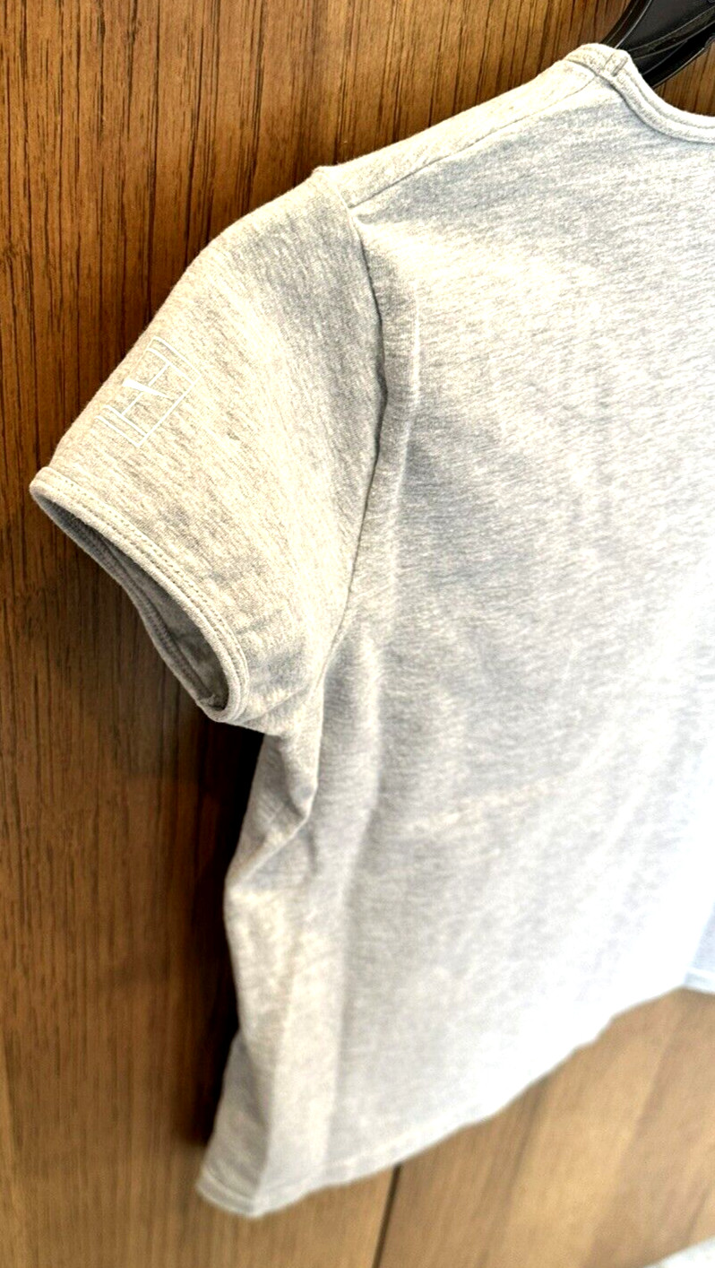 Vintage 90s Y2K Nike Tennis Bomb Graphic Fitted Gray T-Shirt Women’s Size Small