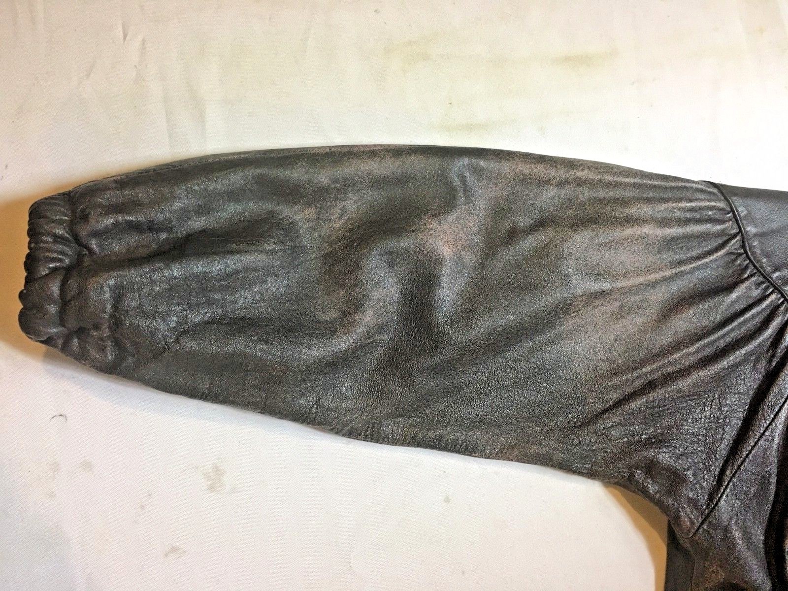 VTG Womens Reversible Mink Coat Jacket Chocolate Brown Distressed Look M Medium