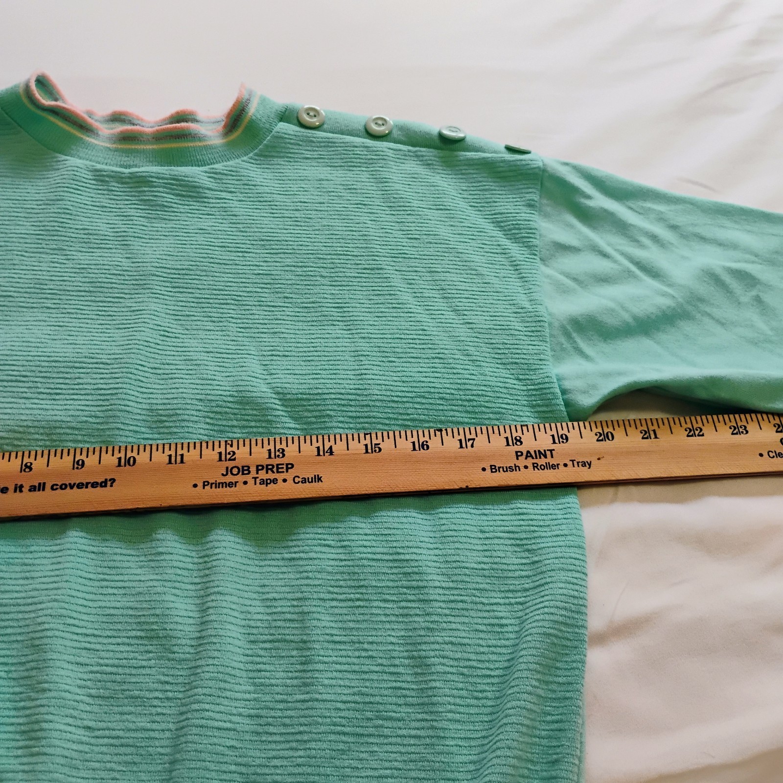 Vintage 80s Perry New York Skirt And Shirt Matching Set Wintergreen Sz Small Med