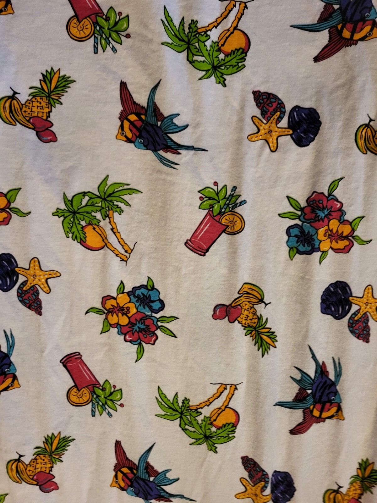 GUC vtg Avon womens size K Plus nightgown night shirt pajamas beach cruise fun