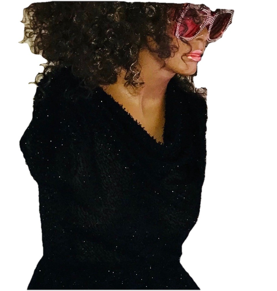 Vintage 40’s via the 70’s Peplum Cowlneck DRESS M