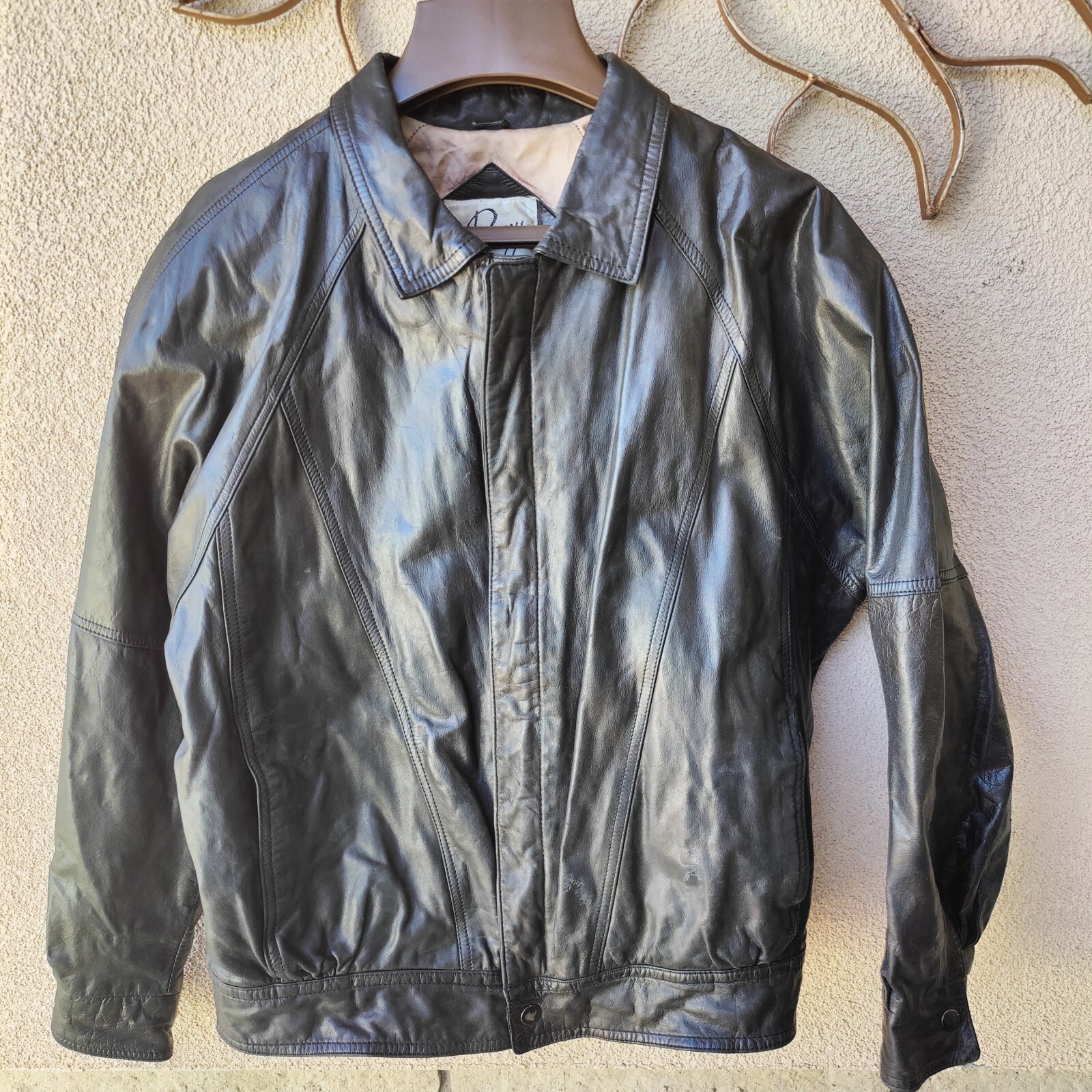 Rare 1980’s Vintage Remy Black Soft Leather Womens Jacket size 42 Style 6942