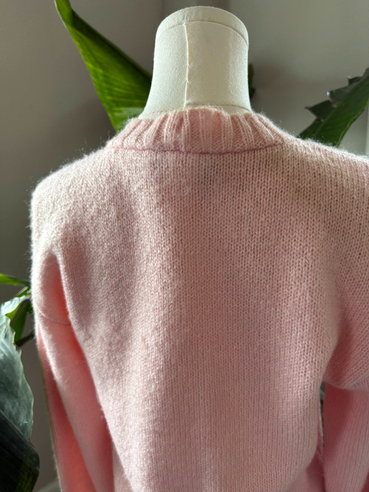 Vintage 1970s–80s Yarnworks Pink High Neck Sweater – Size S