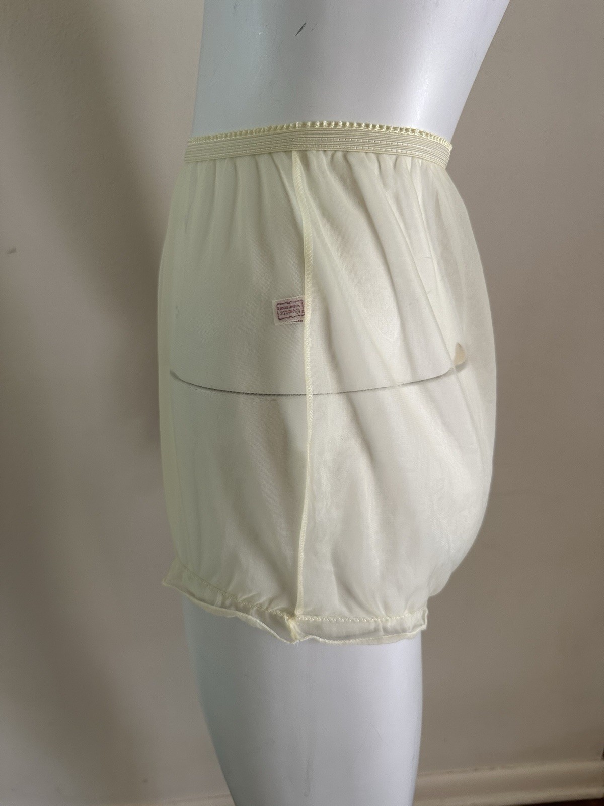 1960s Babydoll Set Evette Runproof Sheer Mushroom Gusset Panty 2 Tone Ruffle VTG