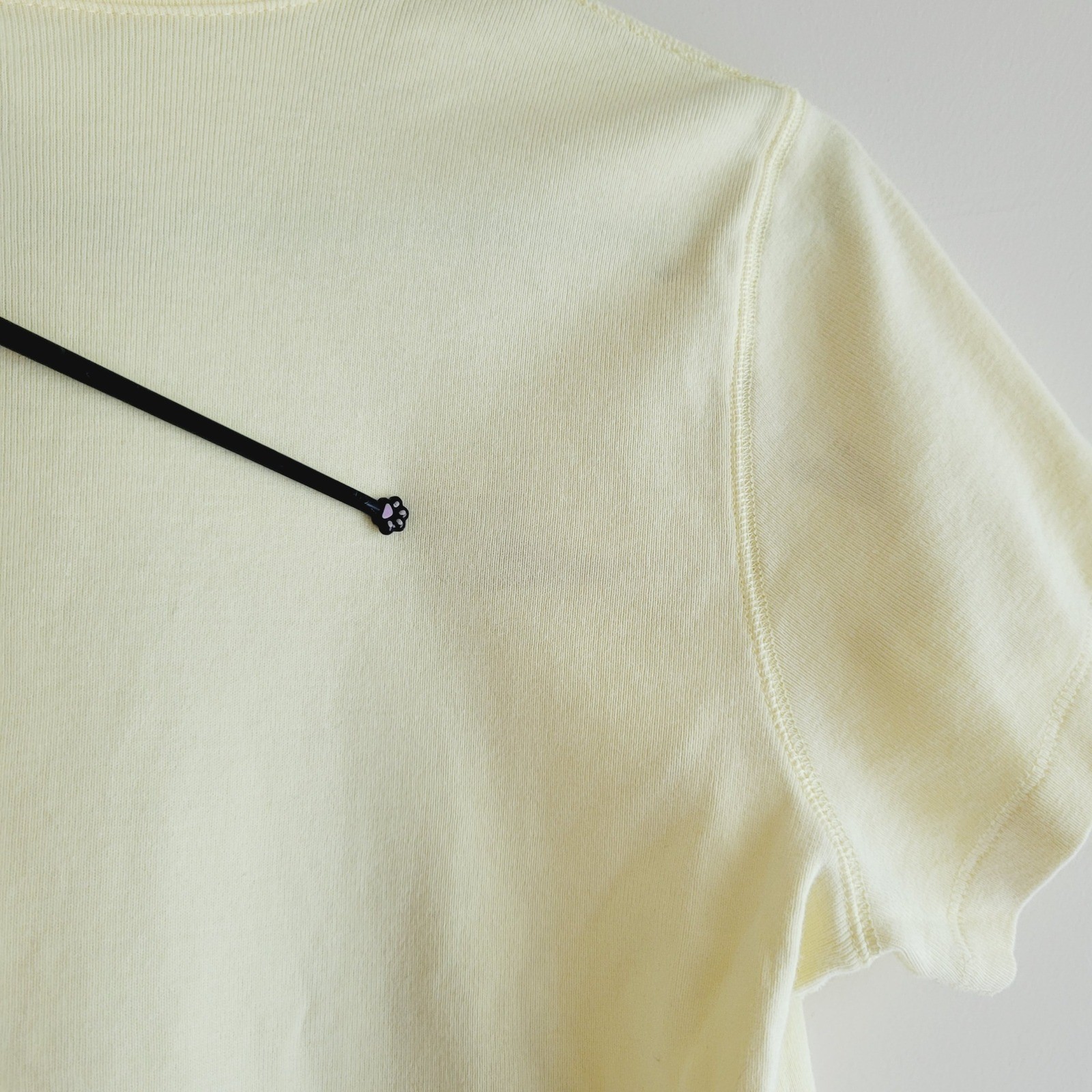 Vintage Gap Butter Yellow V-Neck T-Shirt, Women’s Large L, Cotton Y2K Minimalist