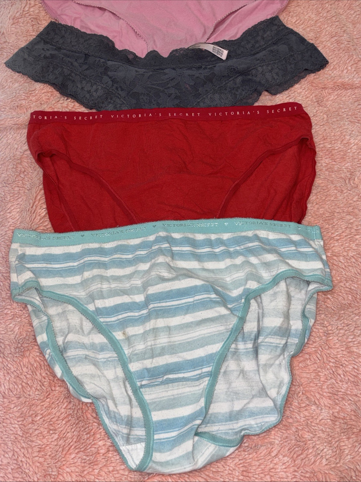 Vintage Lote 4 Pink/victoria Secrets Mic Pantis #200