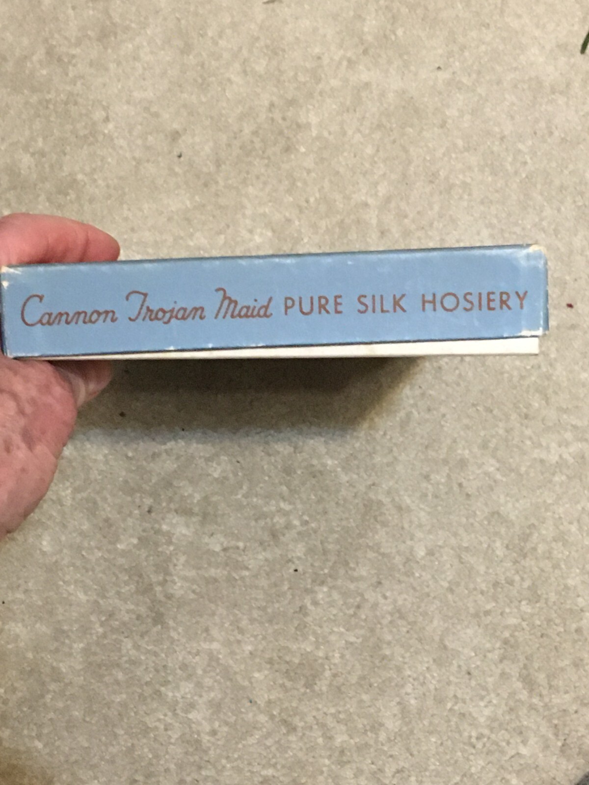 Vtg 1920s Cannon Trojan Maid Brand SILK Stockings Crdbrd Empty Box Hosiery, Hose