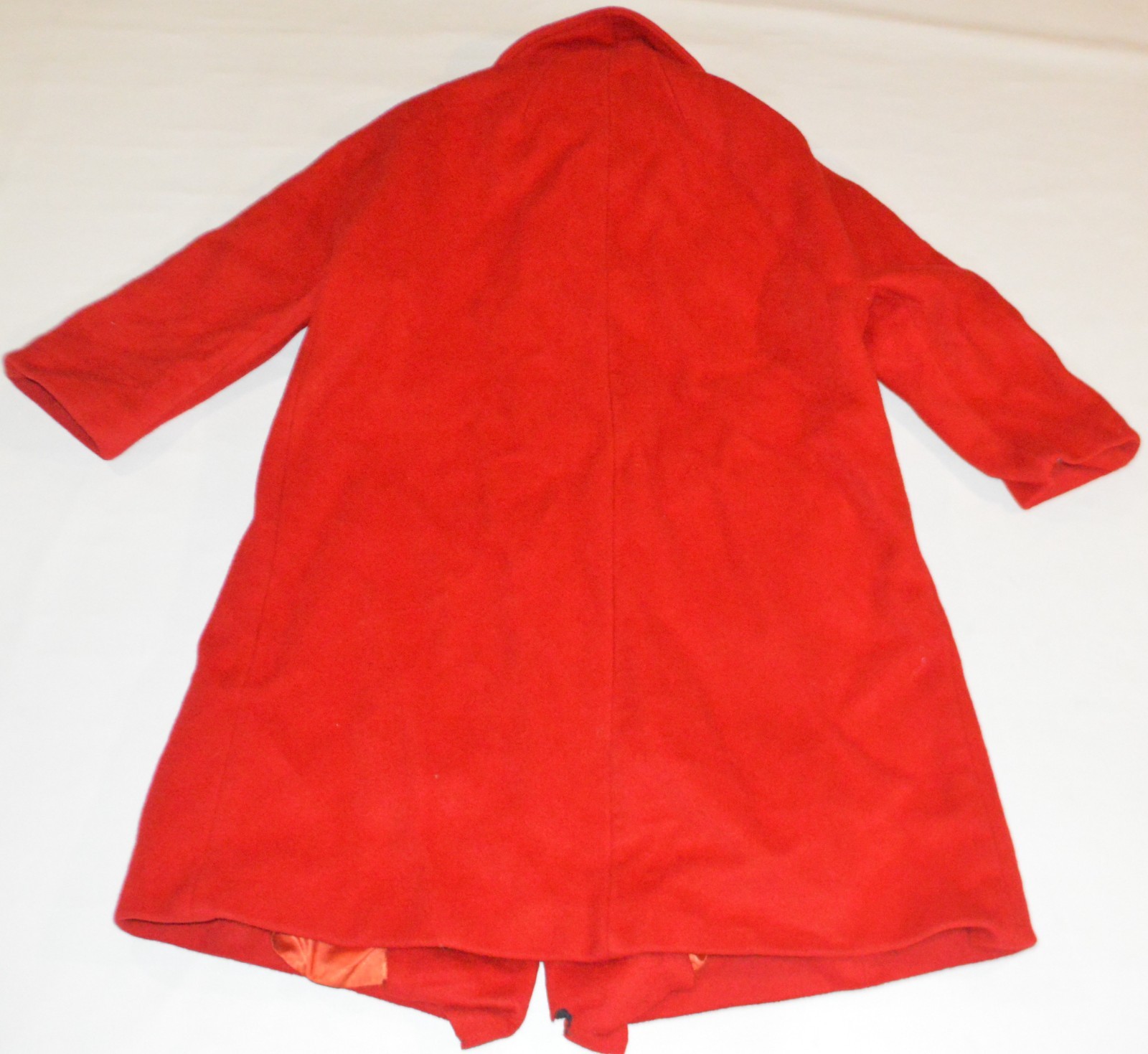 Vintage Red Wool Coat ILGWU Tag Rare AU Label American Union RARE HTF Women 7/8