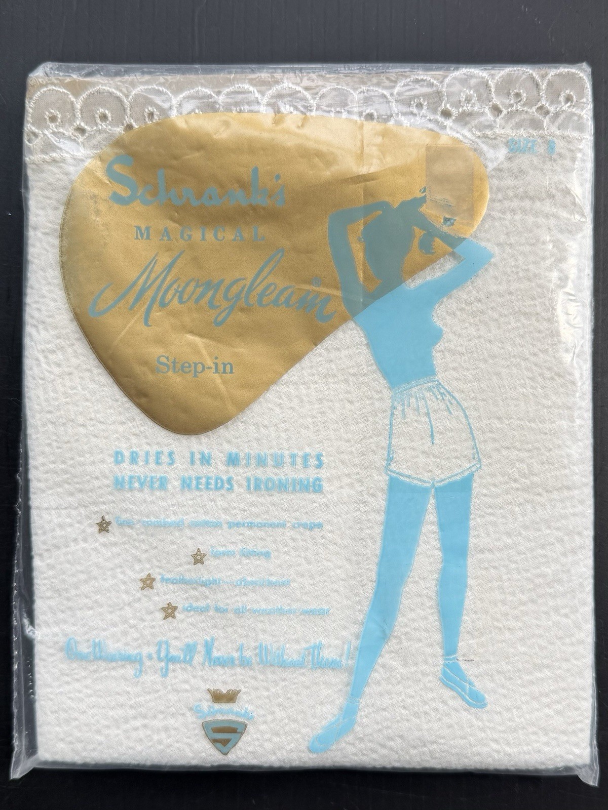 SHRANK’S MAGICAL MOONGLEAM STEP IN FINE COMB COTTON FORMED FITTING VTG BLOOMERS