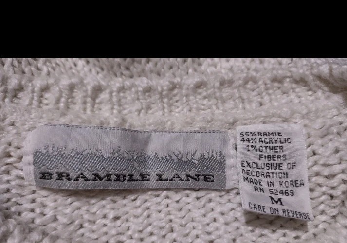Vintage Bramble Sweater Colorful Beads 80’s 90’s Color Block Cosby Women’s Med